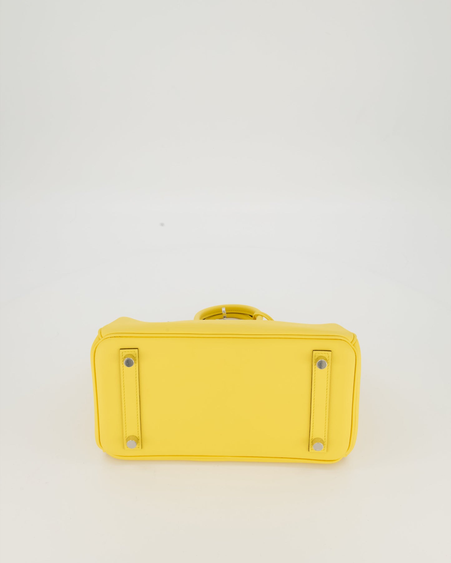 *RARE COLOUR* Hermes Birkin 25 Retourne Bag in Jaune Mango Swift Leather with Palladium Hardware