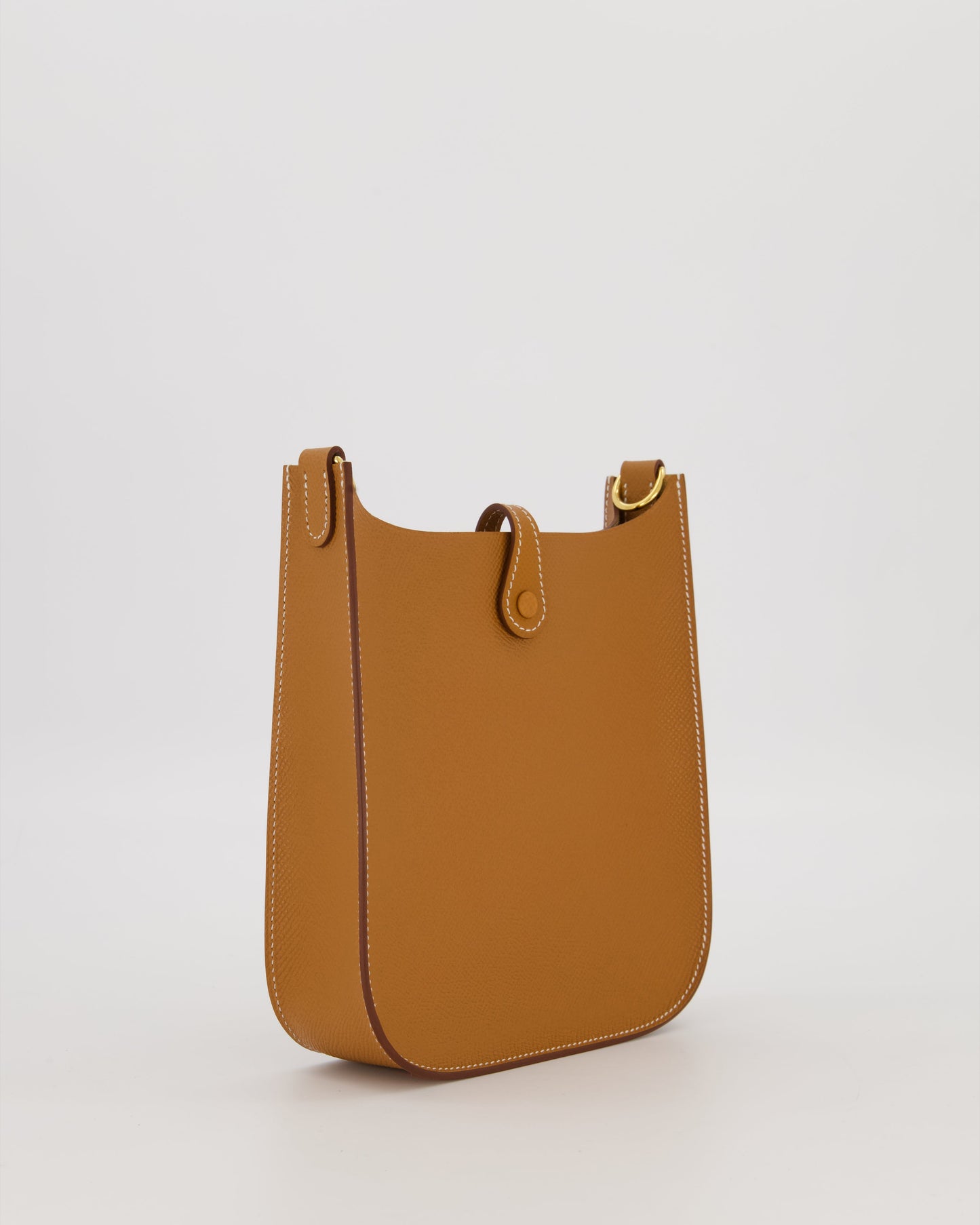 Hermes Gold Mini Evelyne Sellier Bag in Epsom Leather with Gold Hardware