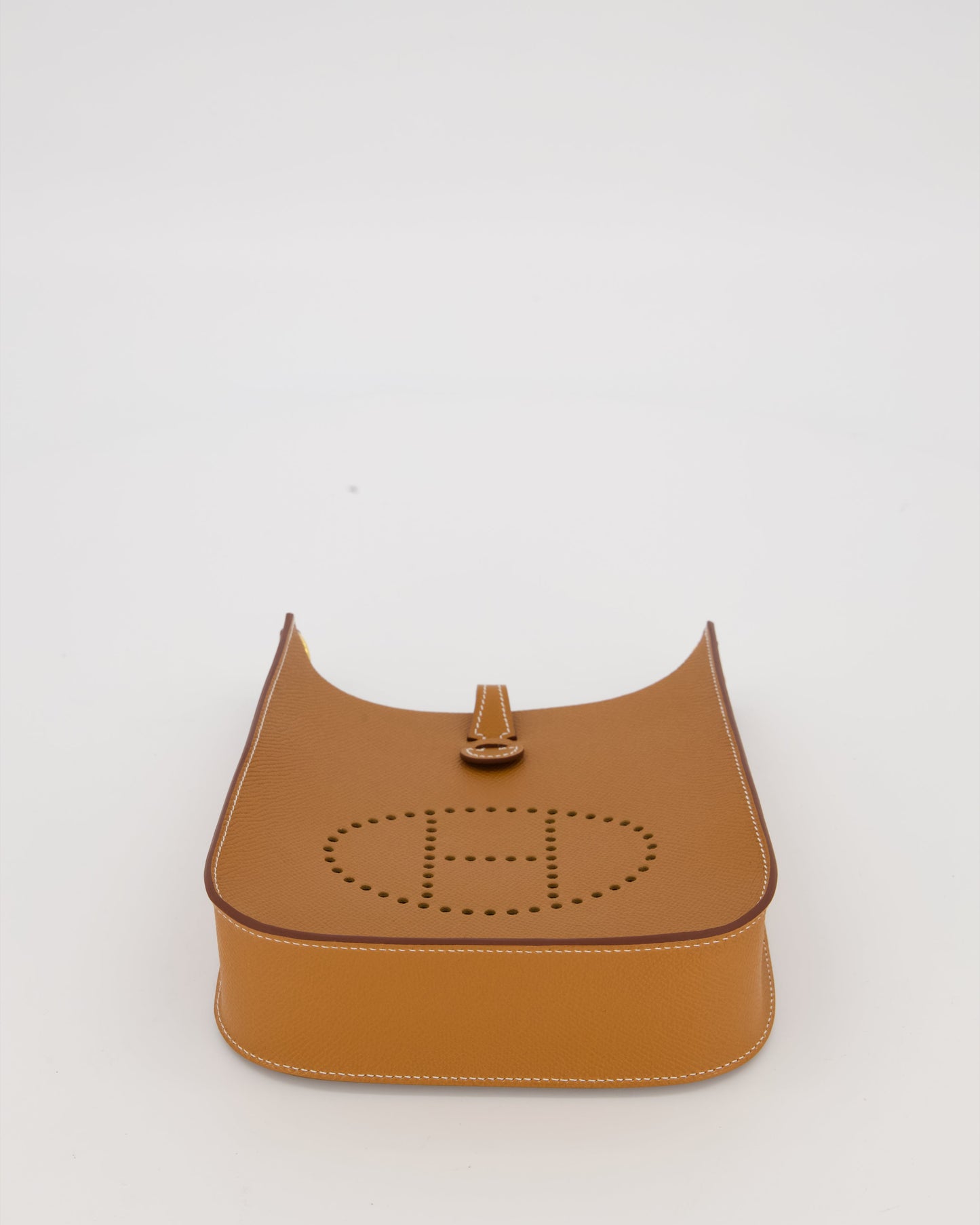 Hermes Gold Mini Evelyne Sellier Bag in Epsom Leather with Gold Hardware