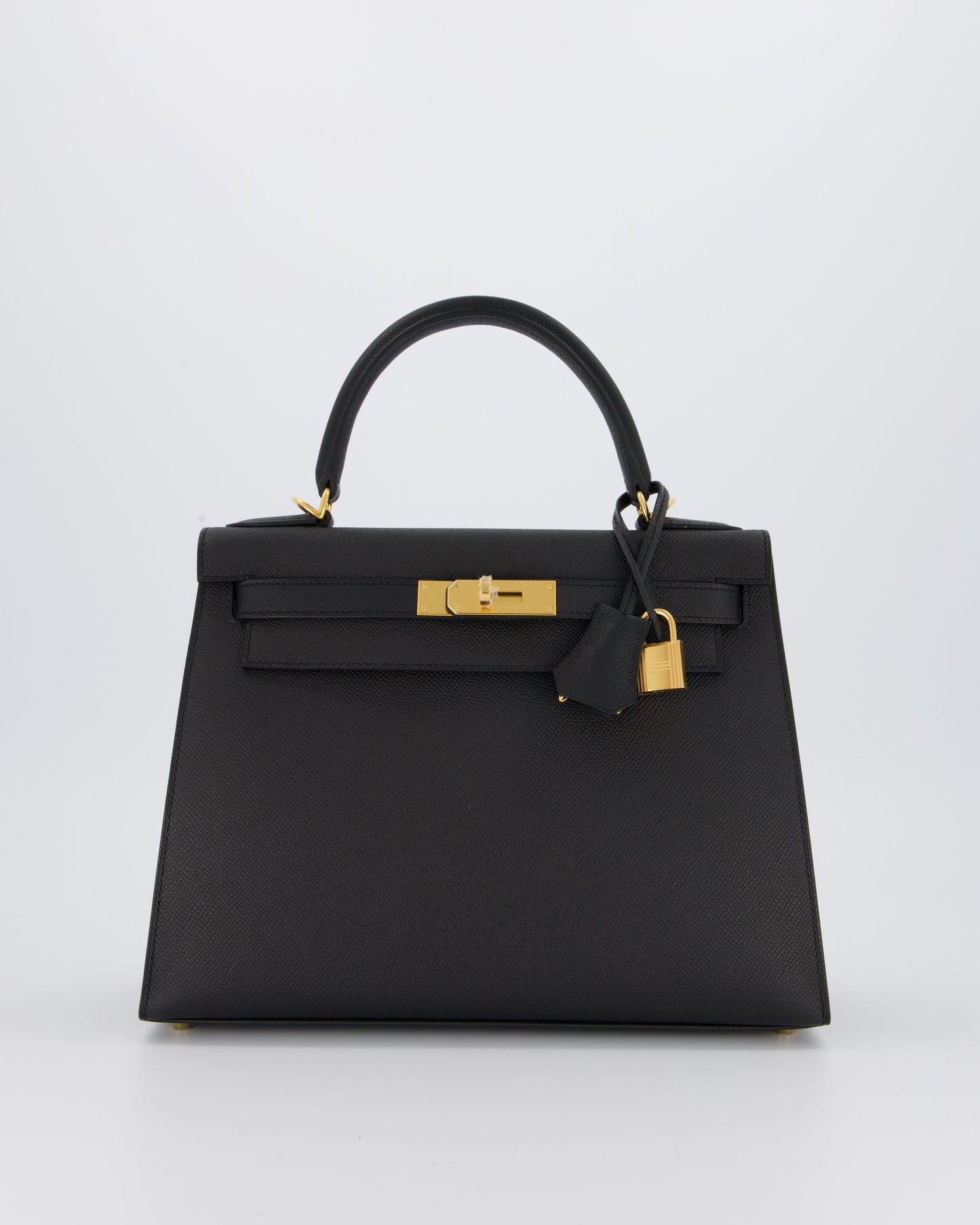 Hermes Kelly 28 Sellier Bag in Noir Epsom Leather with Gold Hardware