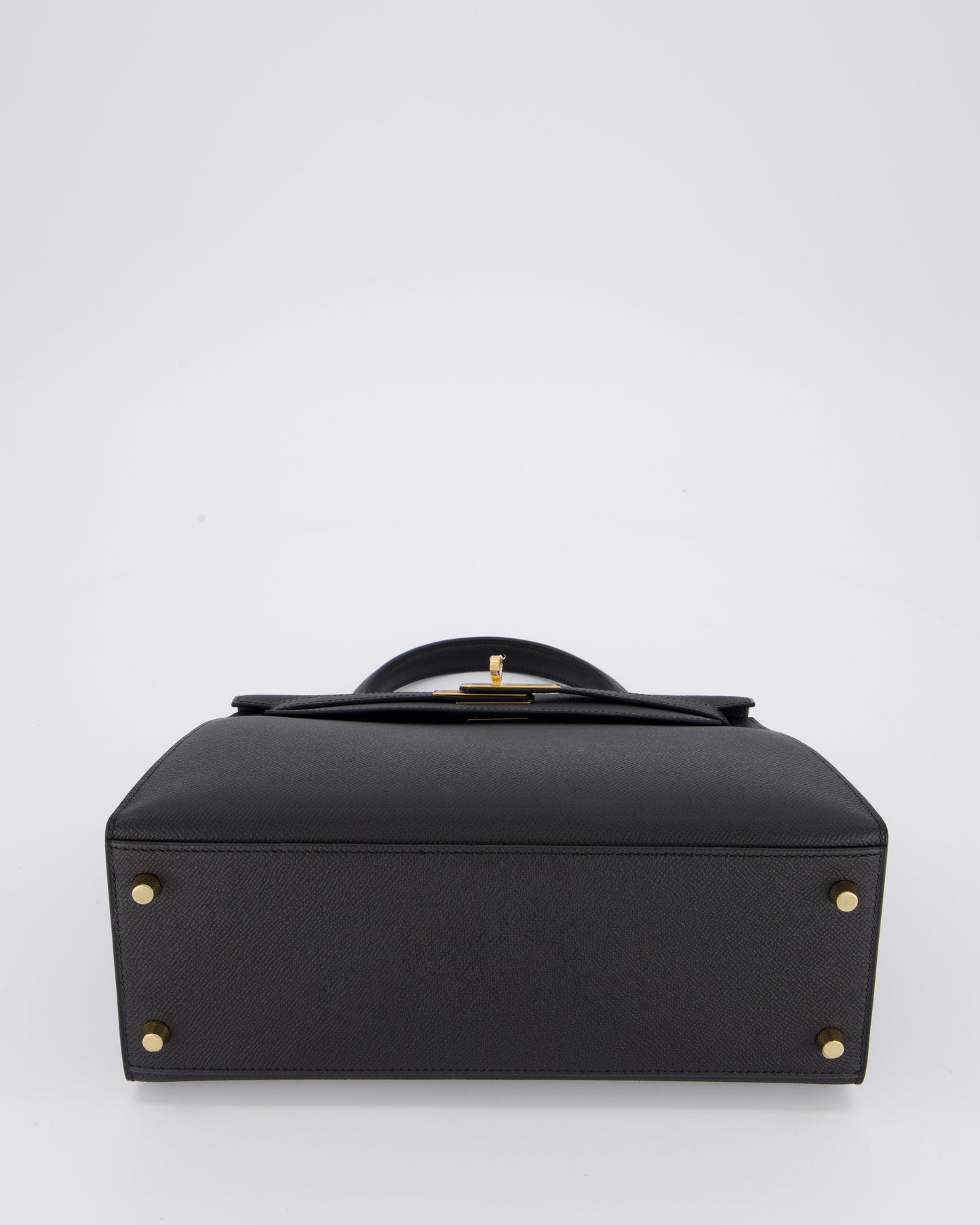 Hermes Kelly 28 Sellier Bag in Noir Epsom Leather with Gold Hardware