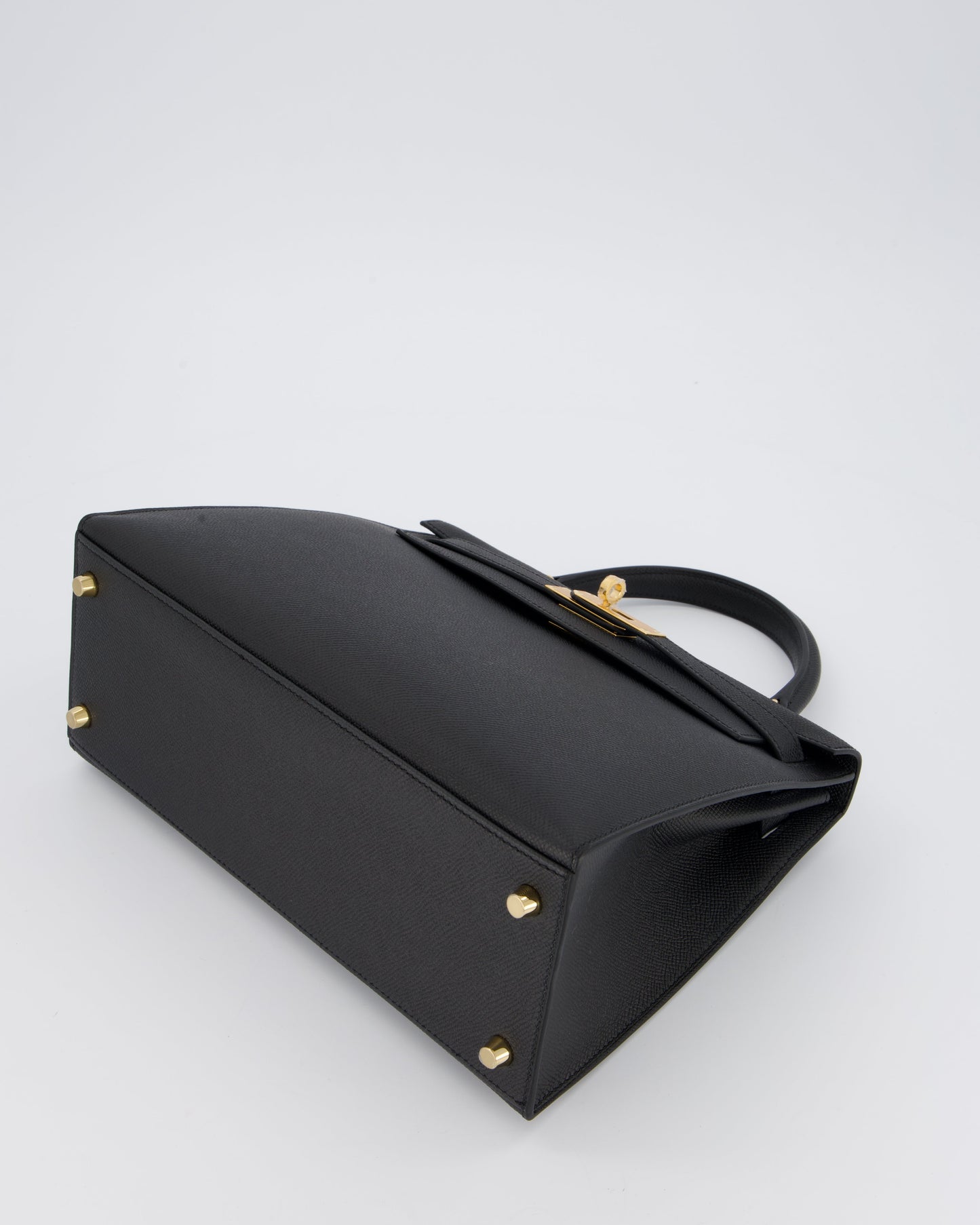 Hermes Kelly 28 Sellier Bag in Noir Epsom Leather with Gold Hardware