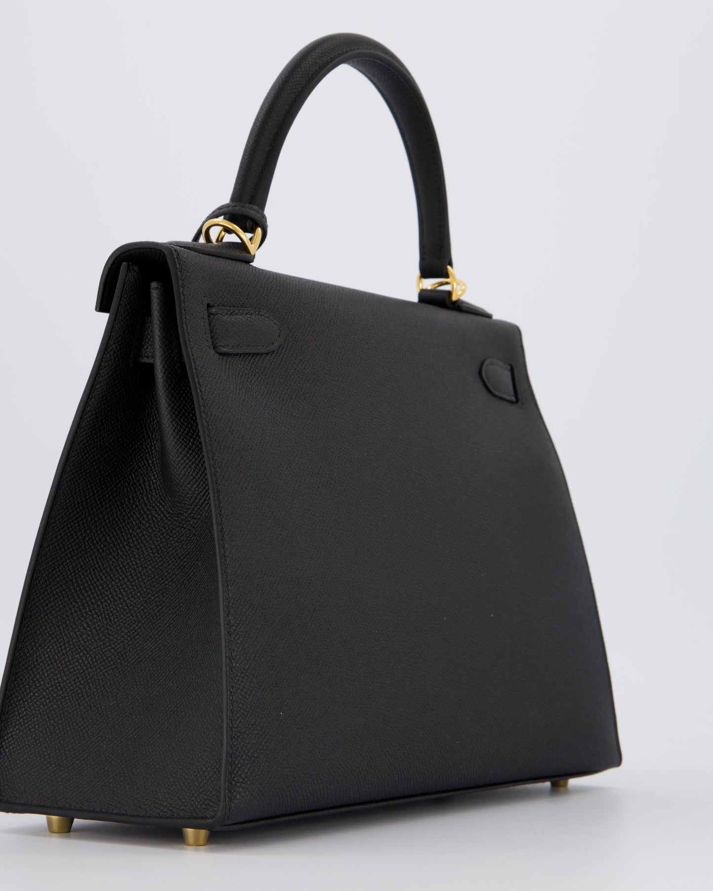 Hermes Kelly 28 Sellier Bag in Noir Epsom Leather with Gold Hardware