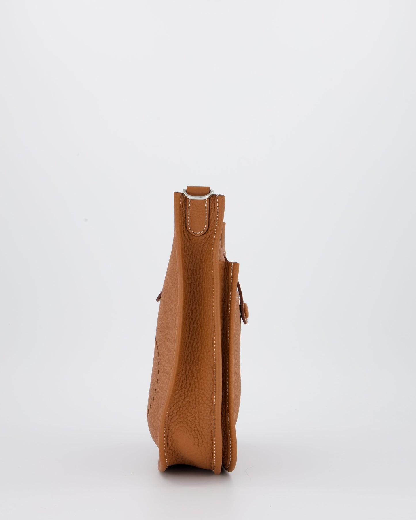 *RARE* Hermes Evelyne III 23 Bag in Gold Taurillon Clemence Leather with Palladium Hardware
