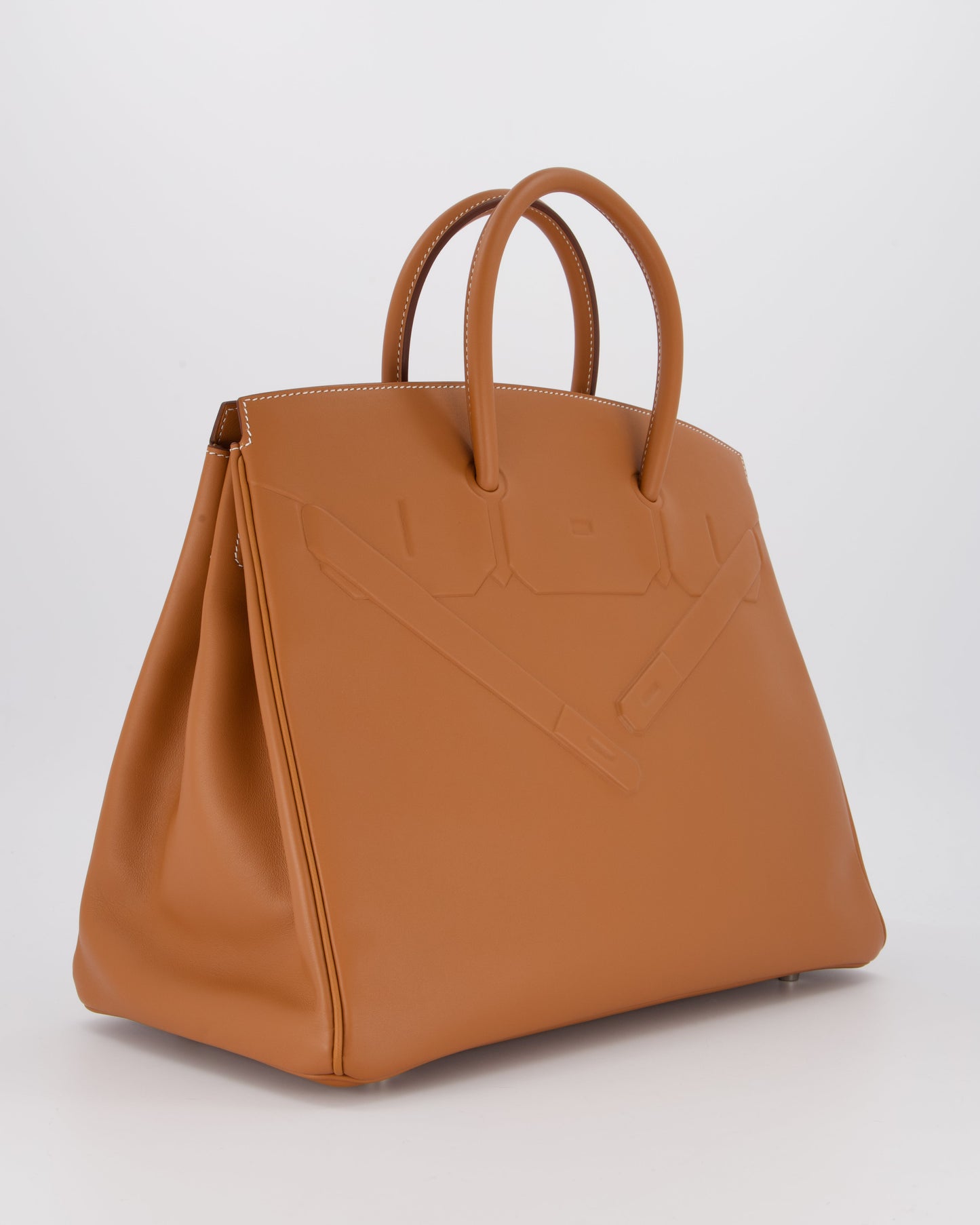 Hermes Birkin 35 Shadow in Gold Swift Leather and Palladium Hardware