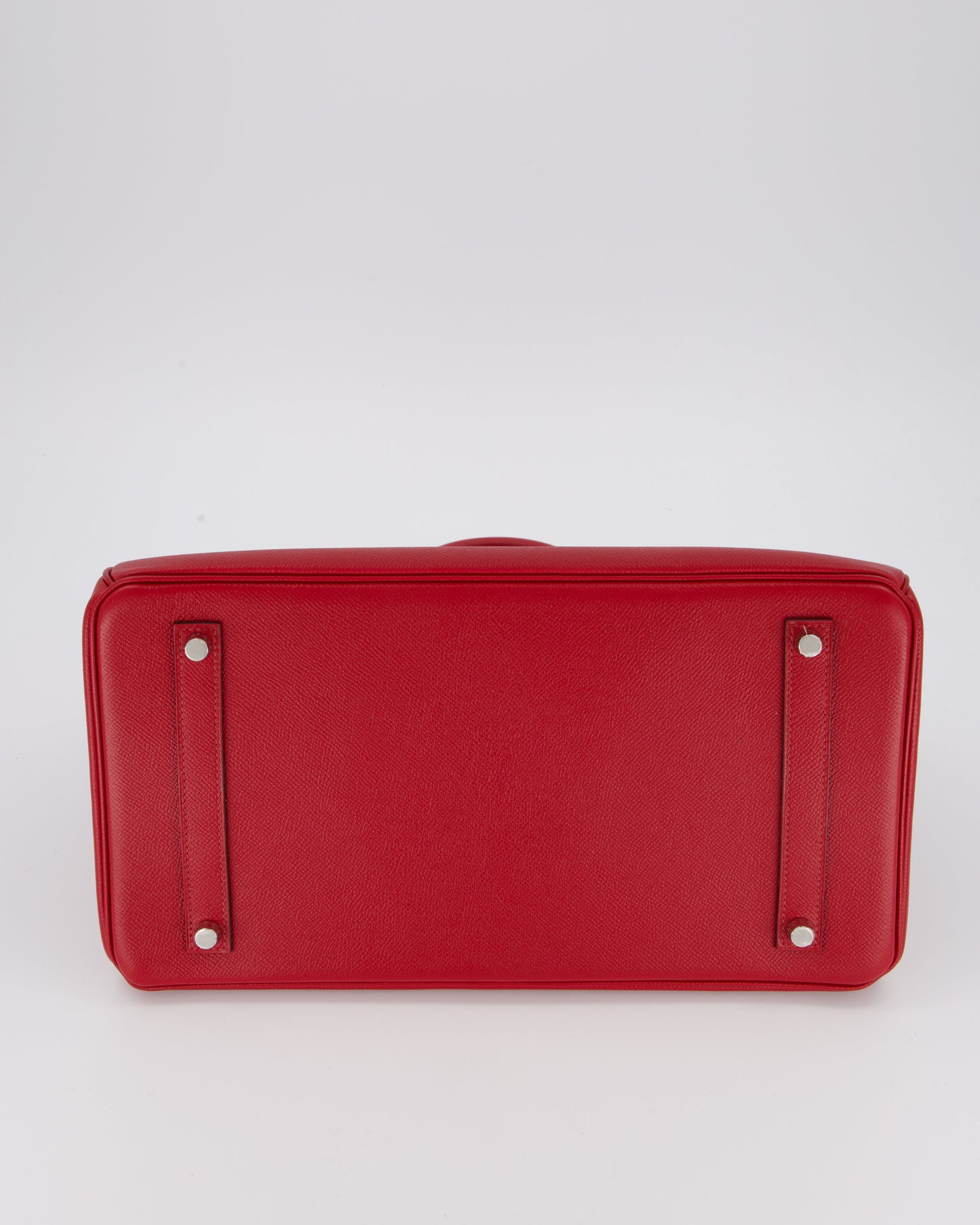 Hermes Birkin 35 Bag in Rouge Grenat Epsom Leather with Palladium Hardware