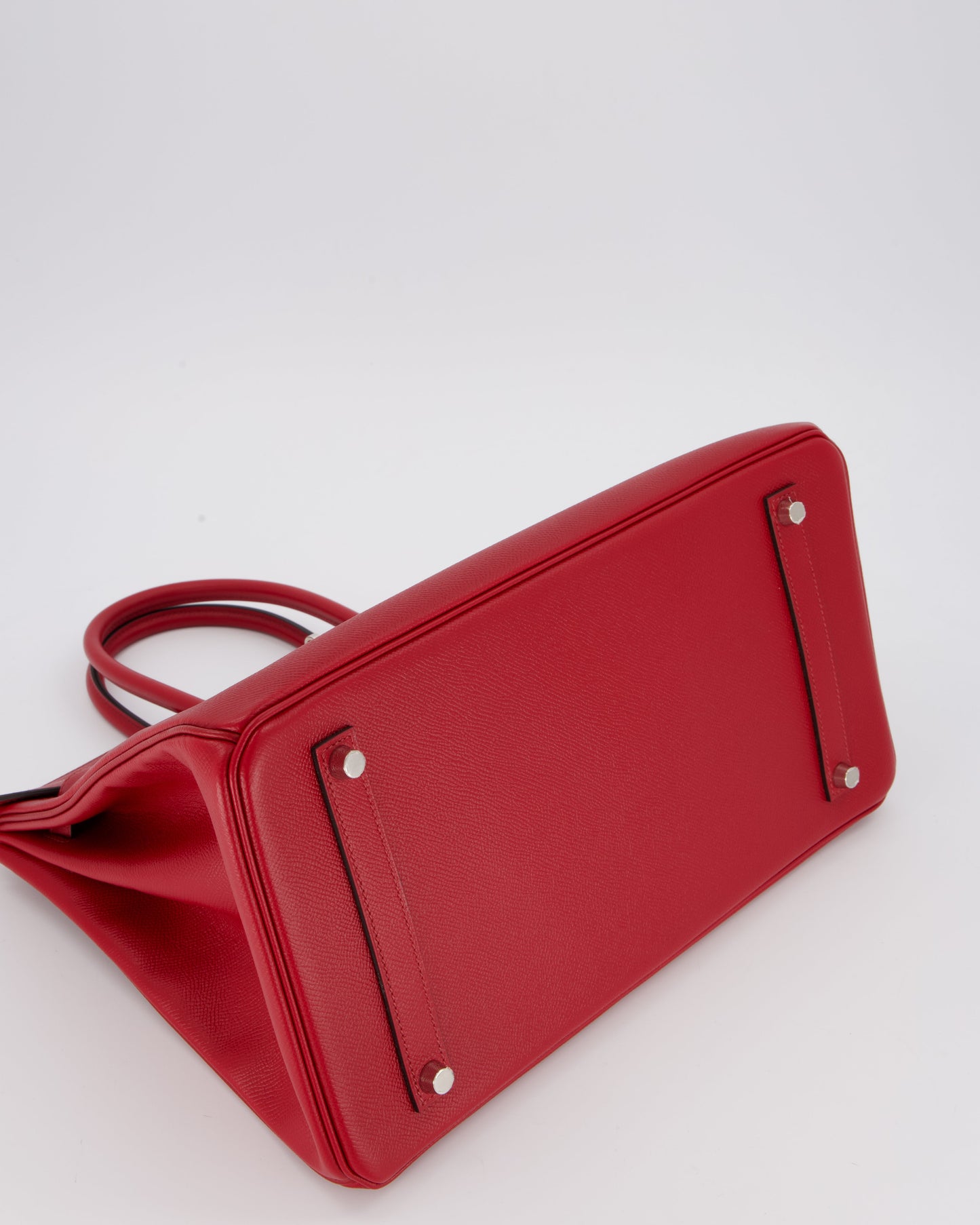 Hermes Birkin 35 Bag in Rouge Grenat Epsom Leather with Palladium Hardware