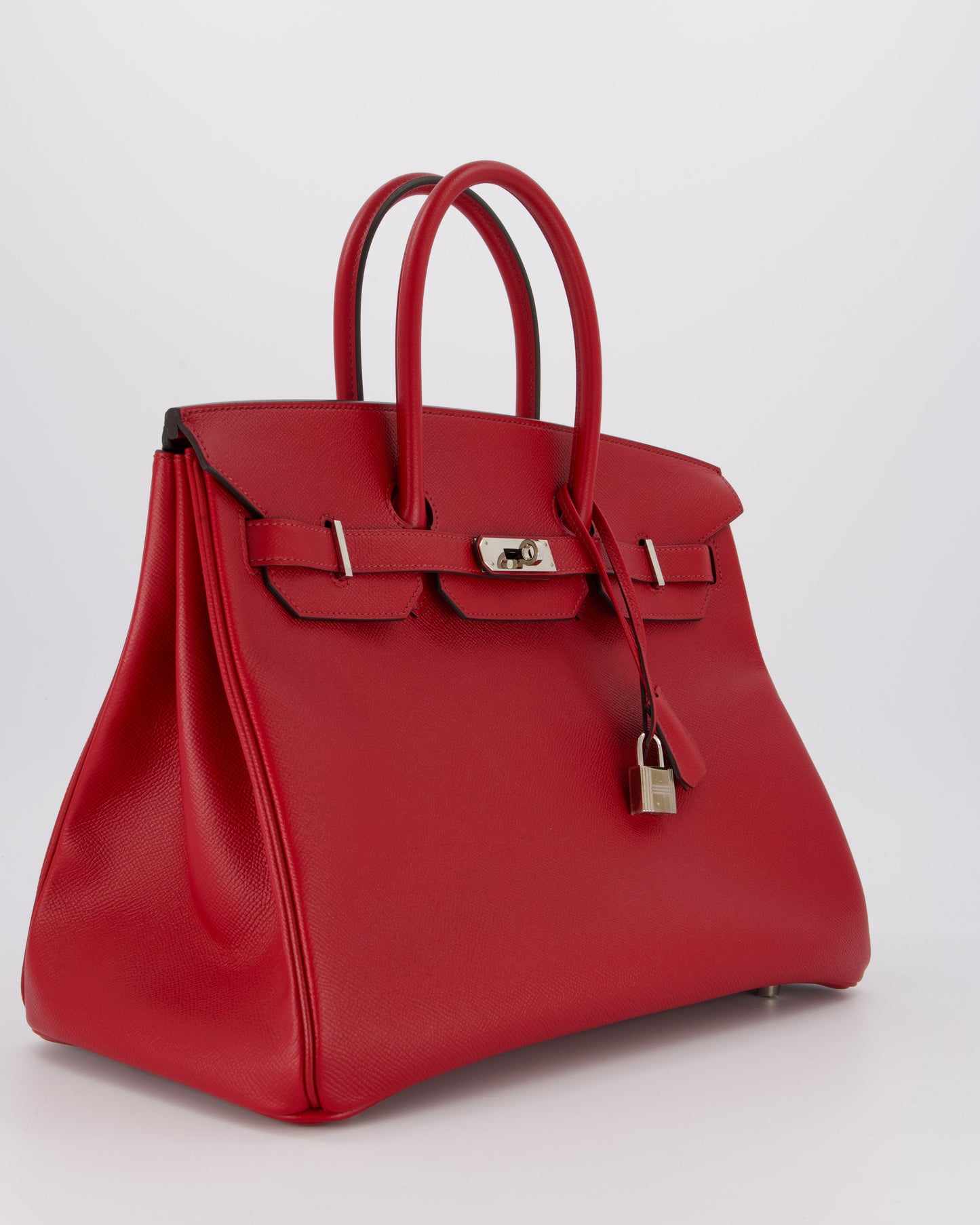 Hermes Birkin 35 Bag in Rouge Grenat Epsom Leather with Palladium Hardware