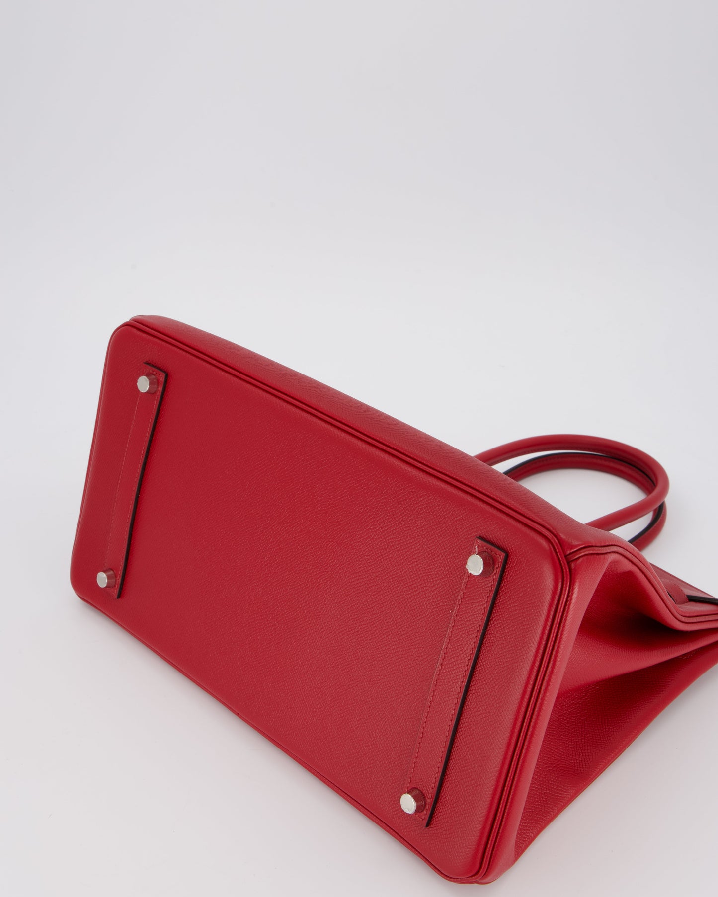 Hermes Birkin 35 Bag in Rouge Grenat Epsom Leather with Palladium Hardware
