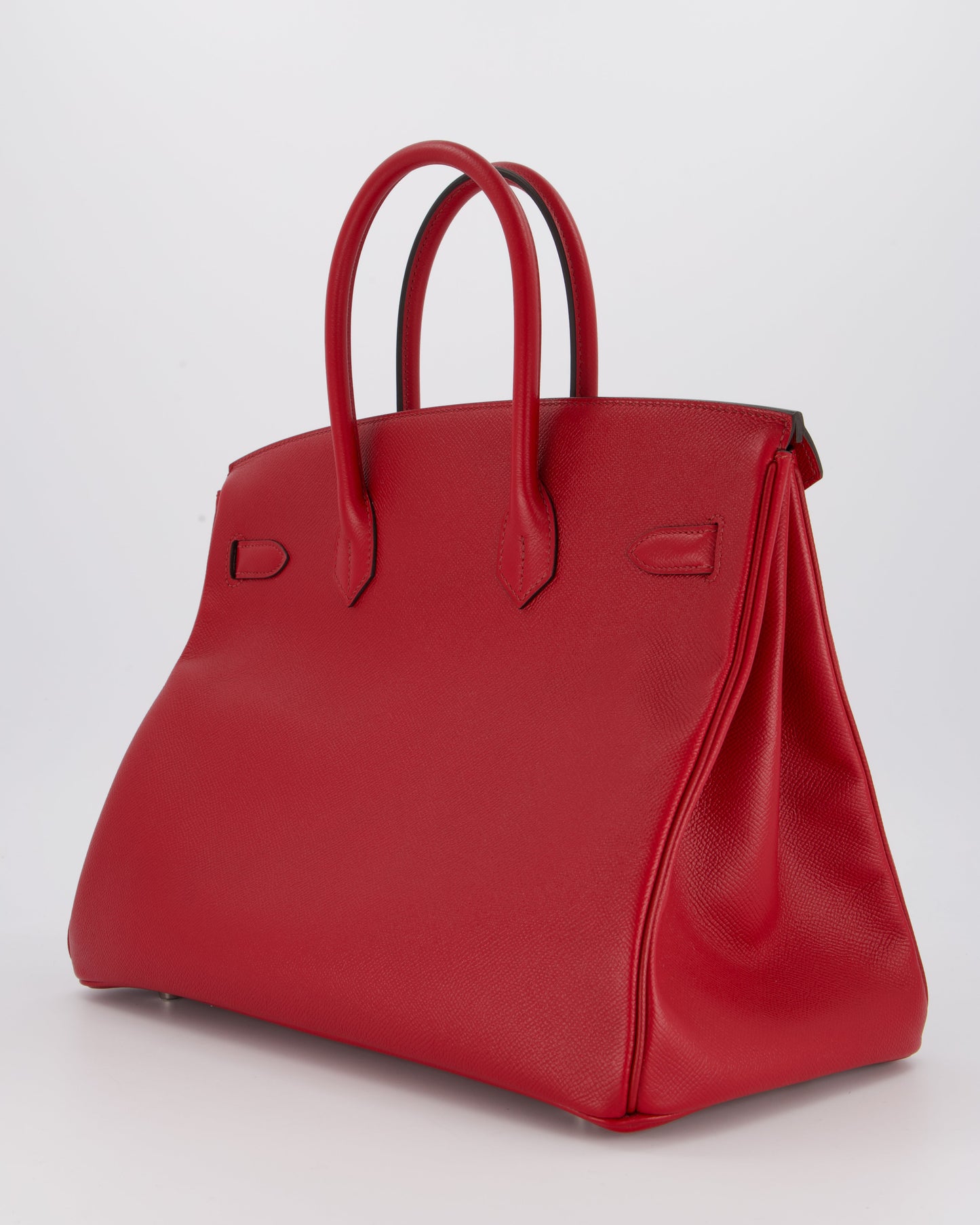 Hermes Birkin 35 Bag in Rouge Grenat Epsom Leather with Palladium Hardware