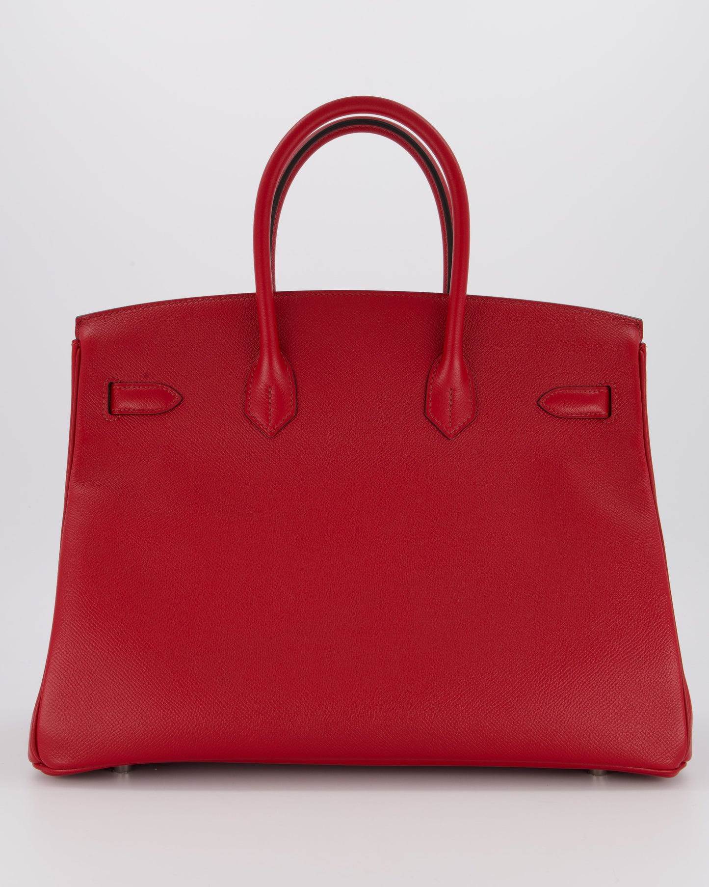 Hermes Birkin 35 Bag in Rouge Grenat Epsom Leather with Palladium Hardware
