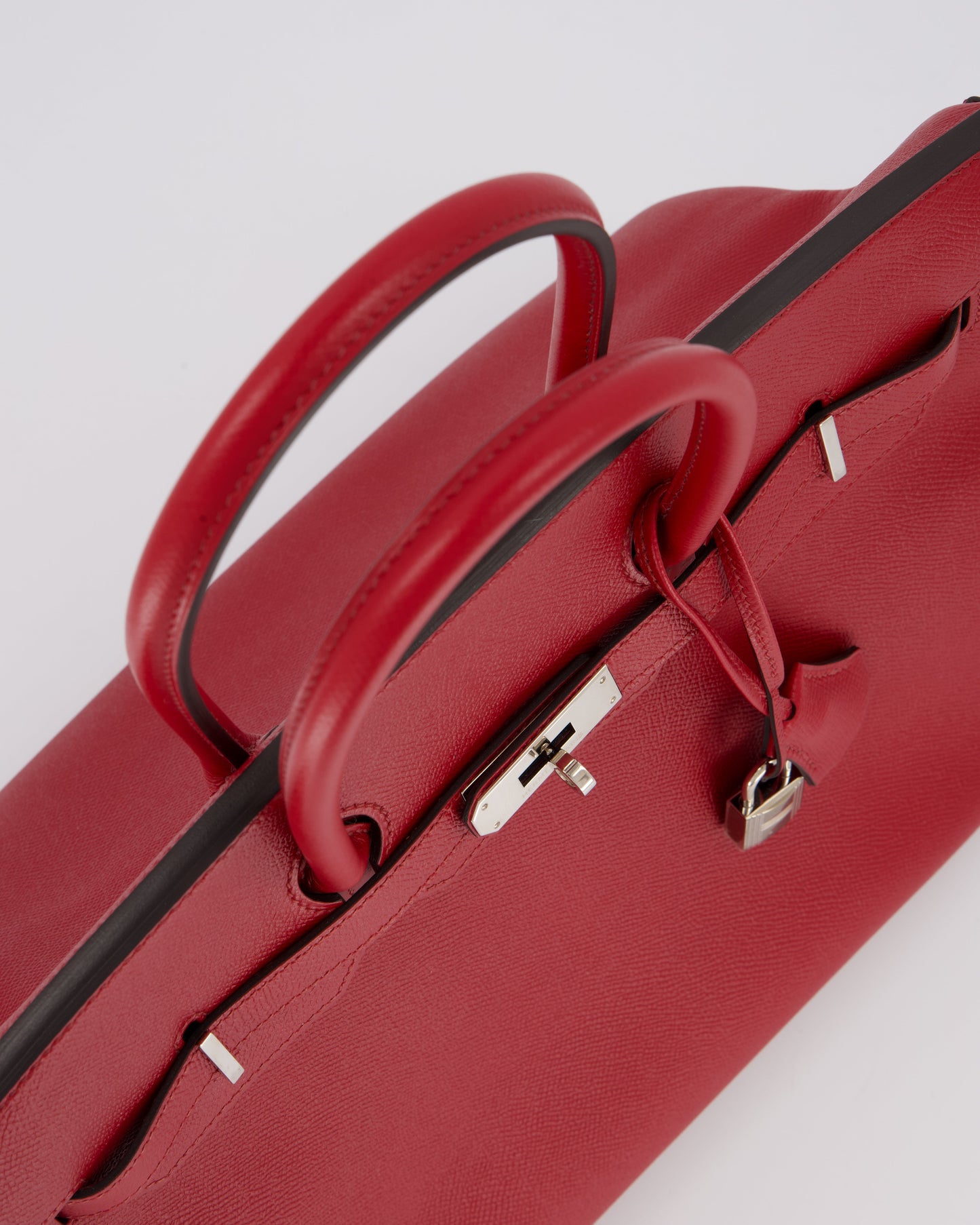 Hermes Birkin 35 Bag in Rouge Grenat Epsom Leather with Palladium Hardware