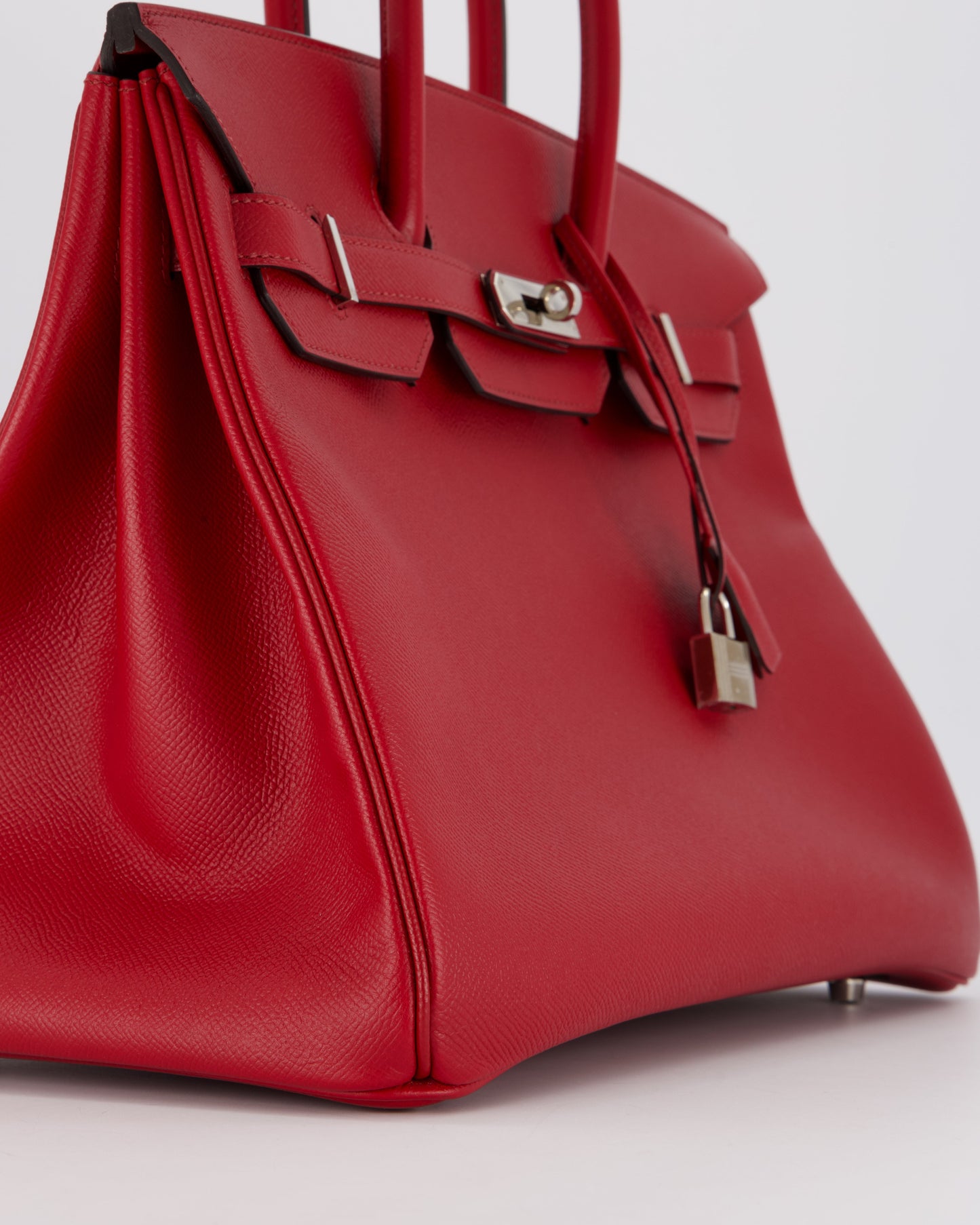 Hermes Birkin 35 Bag in Rouge Grenat Epsom Leather with Palladium Hardware