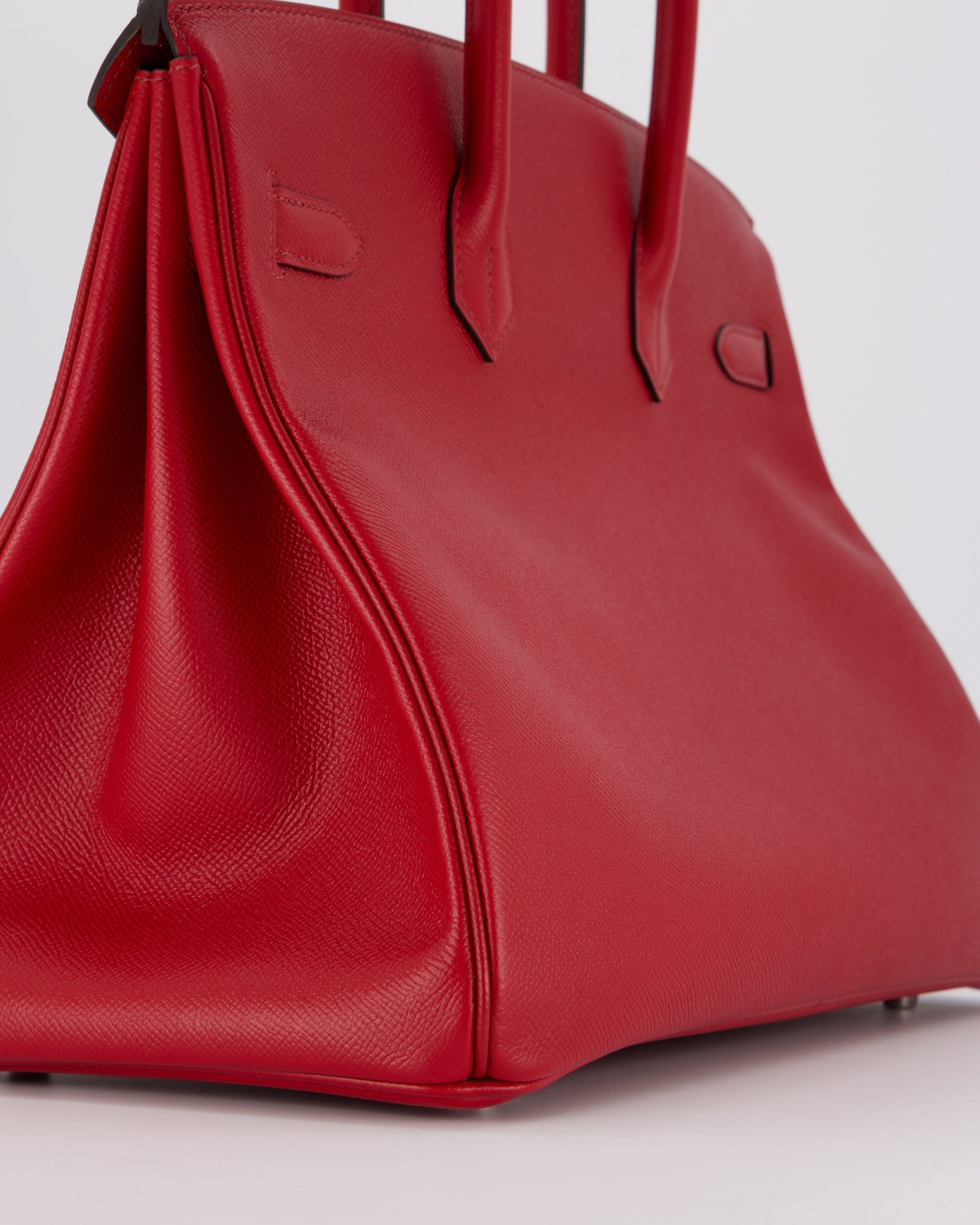 Hermes Birkin 35 Bag in Rouge Grenat Epsom Leather with Palladium Hardware