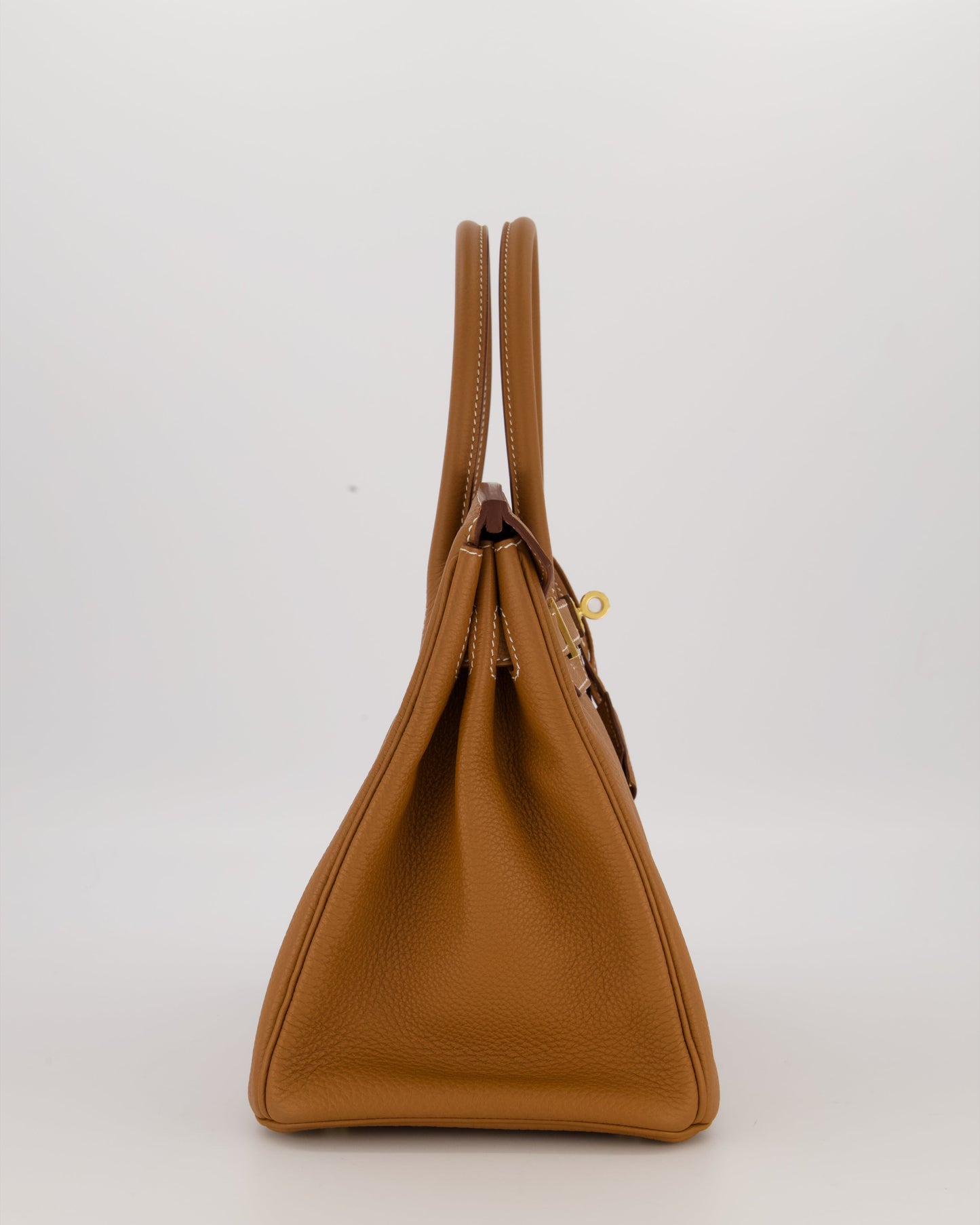 *RARE* Hermes Birkin 30 Retourne Bag in Gold Togo Leather With Gold Hardware