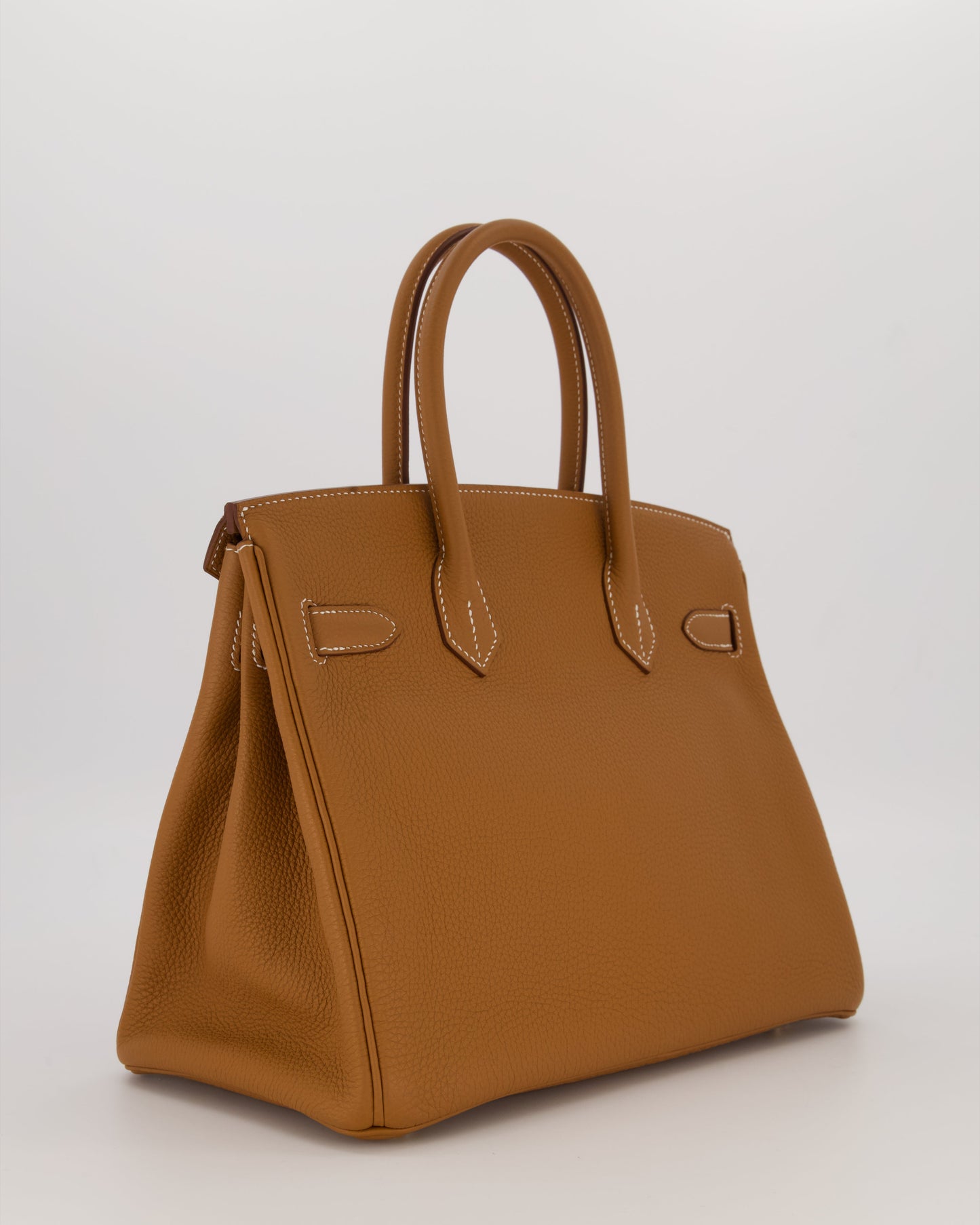 *RARE* Hermes Birkin 30 Retourne Bag in Gold Togo Leather With Gold Hardware