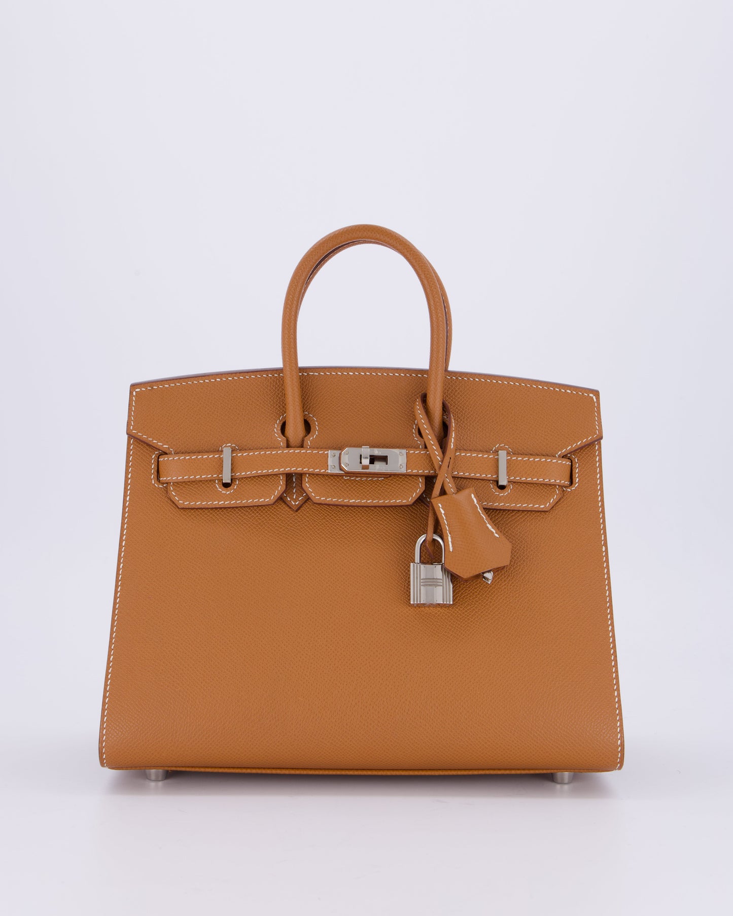 *RARE* Hermes Birkin 25 Sellier Bag in Gold Epsom Leather with Palladium Hardware