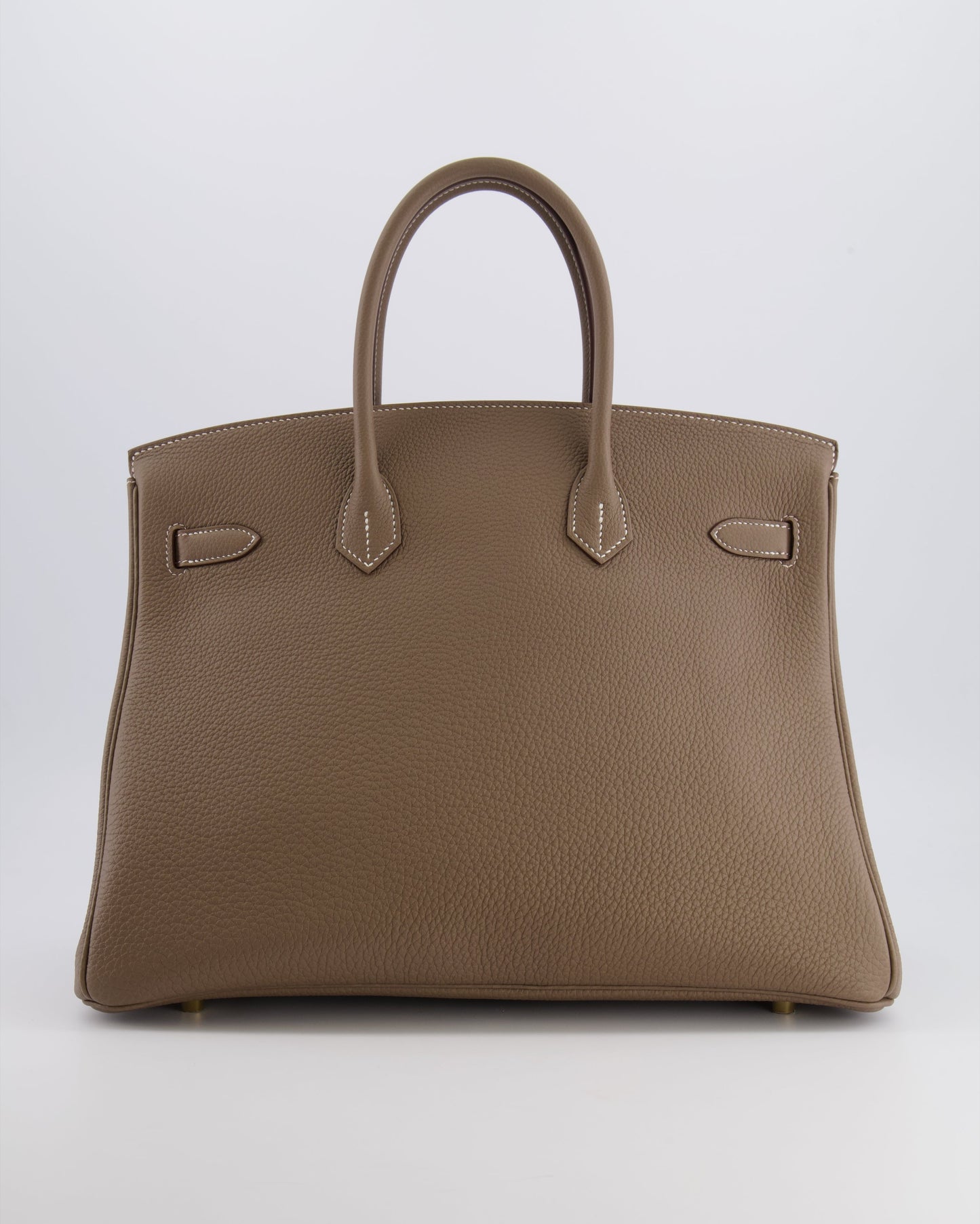 *RARE* Hermes Birkin 35 Bag in Etoupe Togo Leather with Gold Hardware