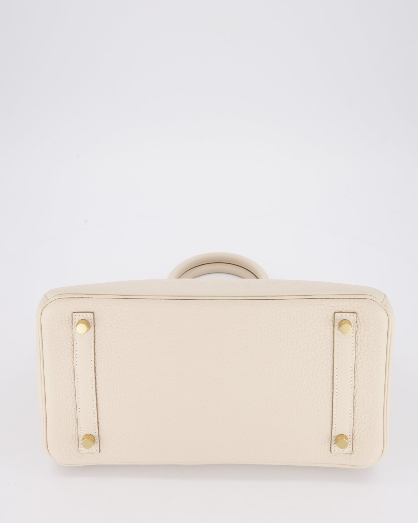*VERY RARE* Hermes Birkin 30 Retourne Bag in Craie Togo Leather with Gold Hardware