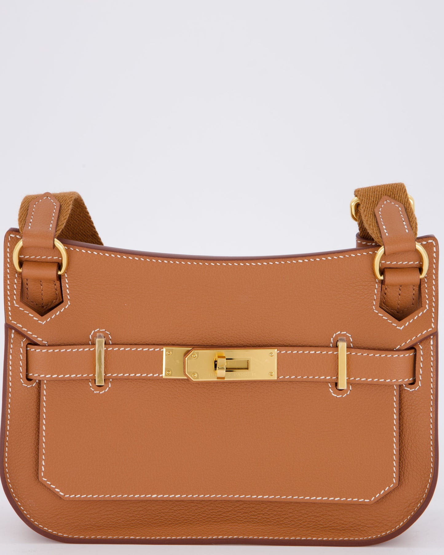 *RARE* Hermes Mini Jypsiere Bag in Gold Evercolour Leather with Gold Hardware