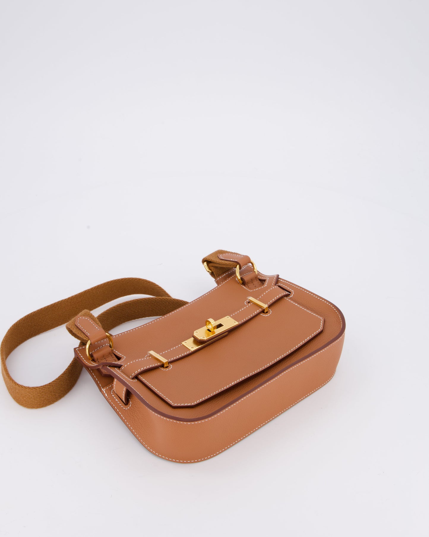 *RARE* Hermes Mini Jypsiere Bag in Gold Evercolour Leather with Gold Hardware