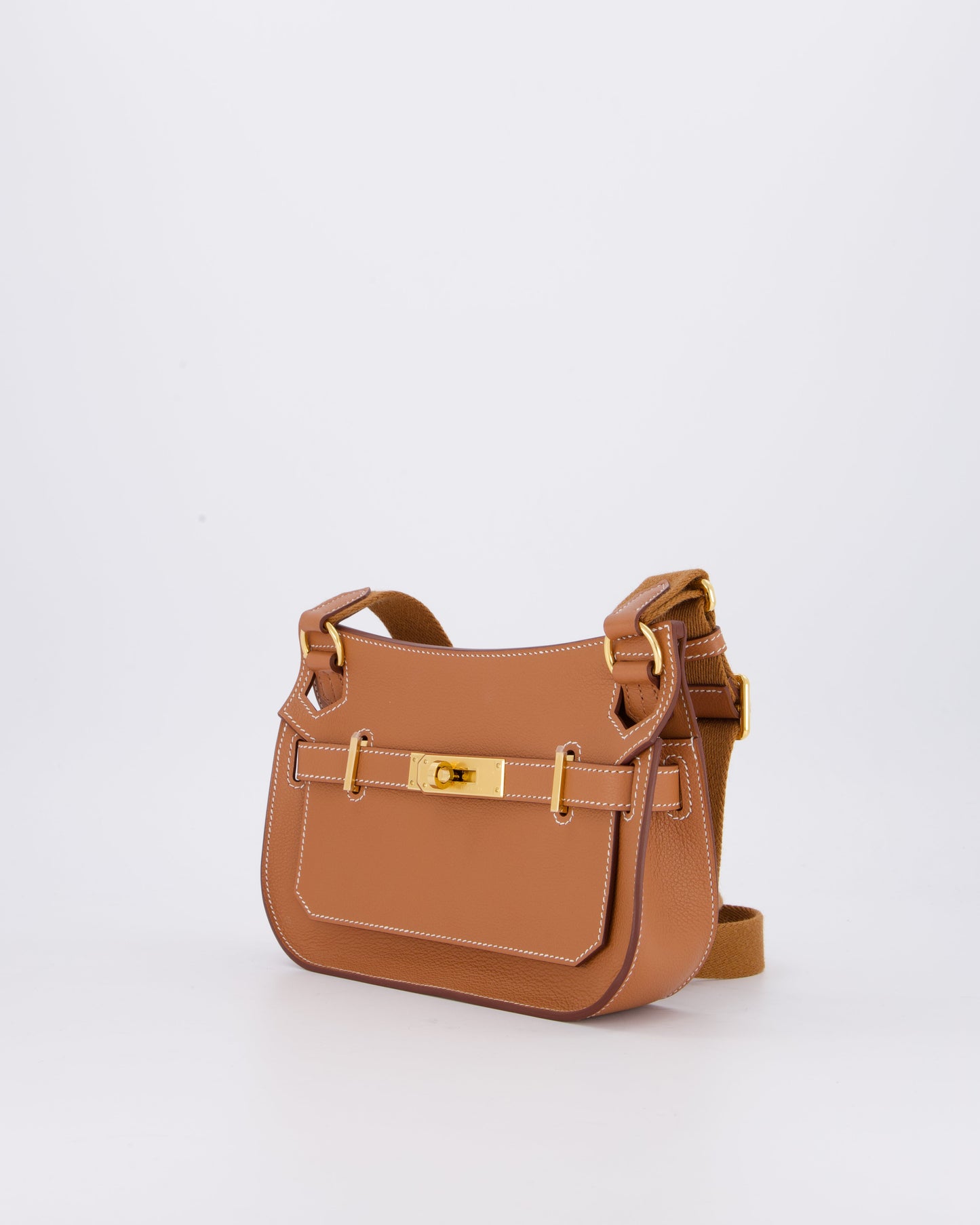 *RARE* Hermes Mini Jypsiere Bag in Gold Evercolour Leather with Gold Hardware