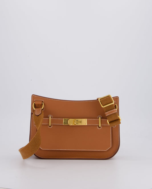 *RARE* Hermes Mini Jypsiere Bag in Gold Evercolour Leather with Gold Hardware