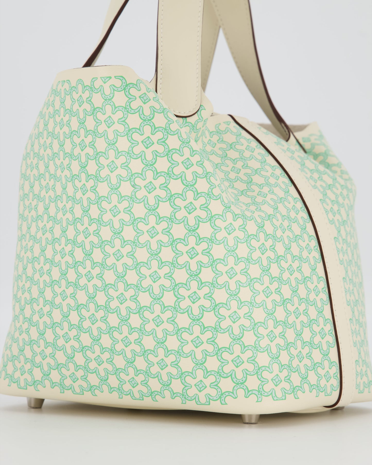 Hermes Picotin 18 Lucky Daisy Bag in Nata Swift Leather with Palladium Hardware