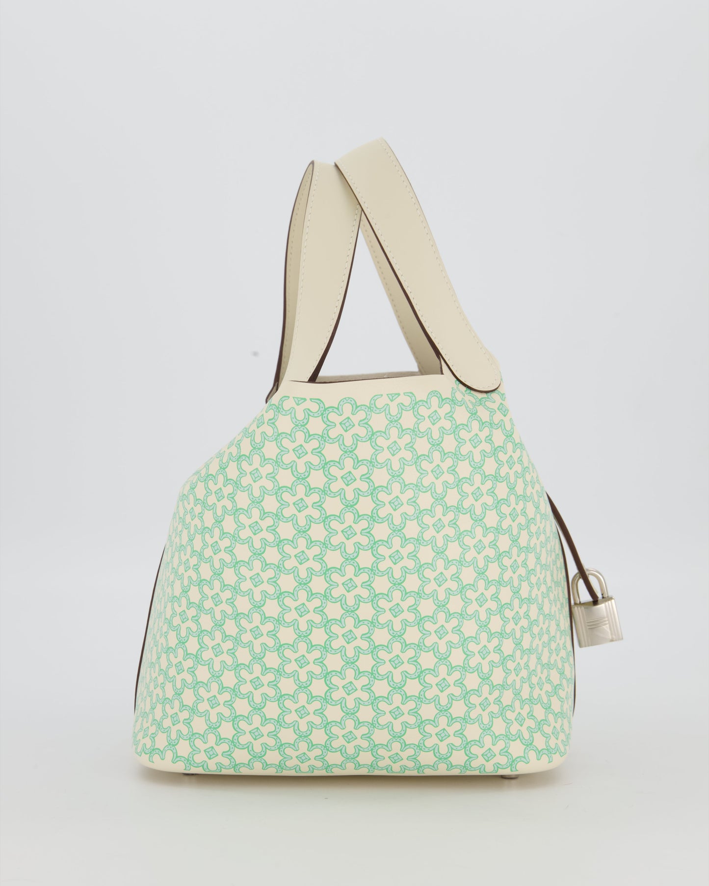 Hermes Picotin 18 Lucky Daisy Bag in Nata Swift Leather with Palladium Hardware