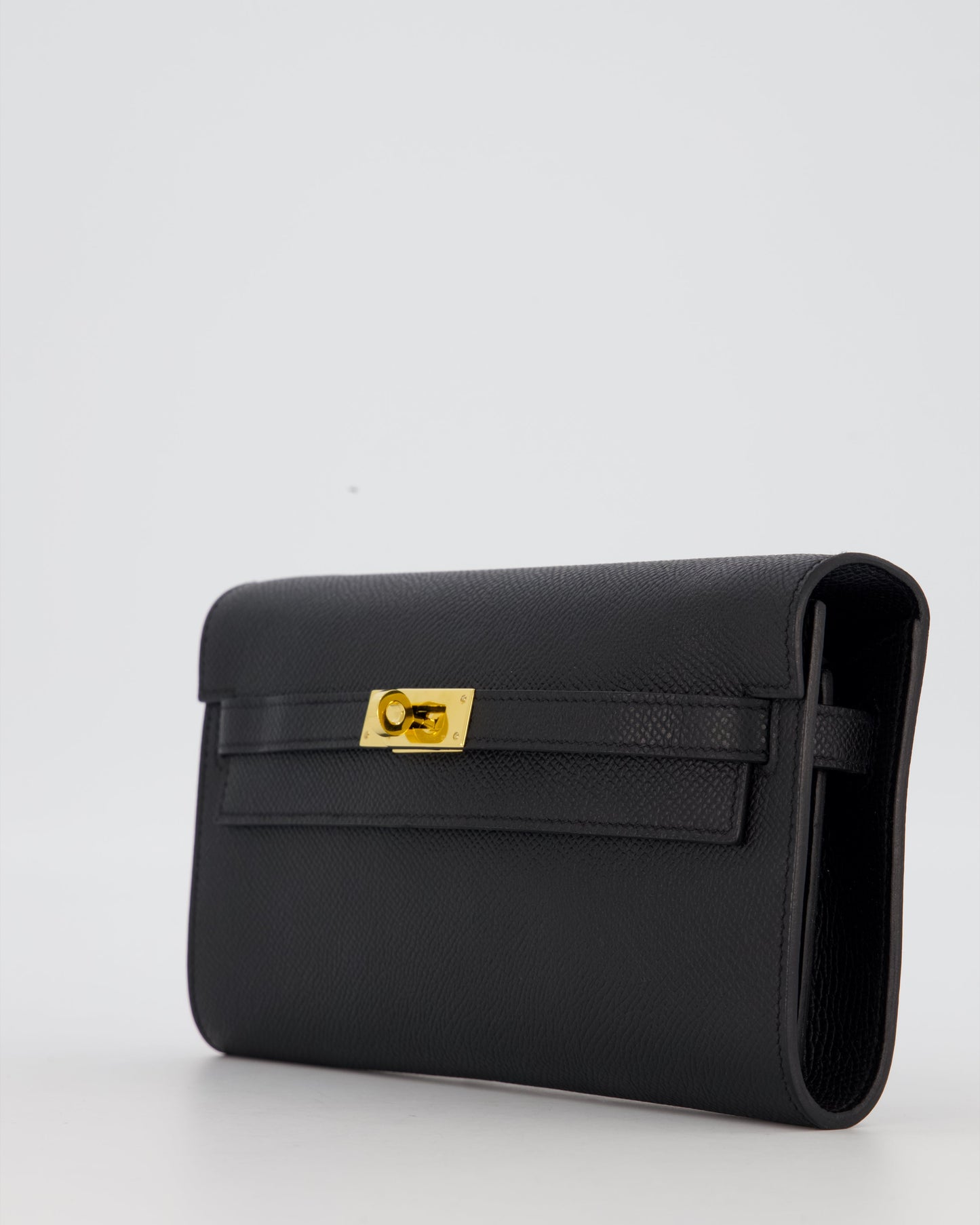 Hermes Kelly To Go Bag in Noir Epsom Leather with Gold Hardware