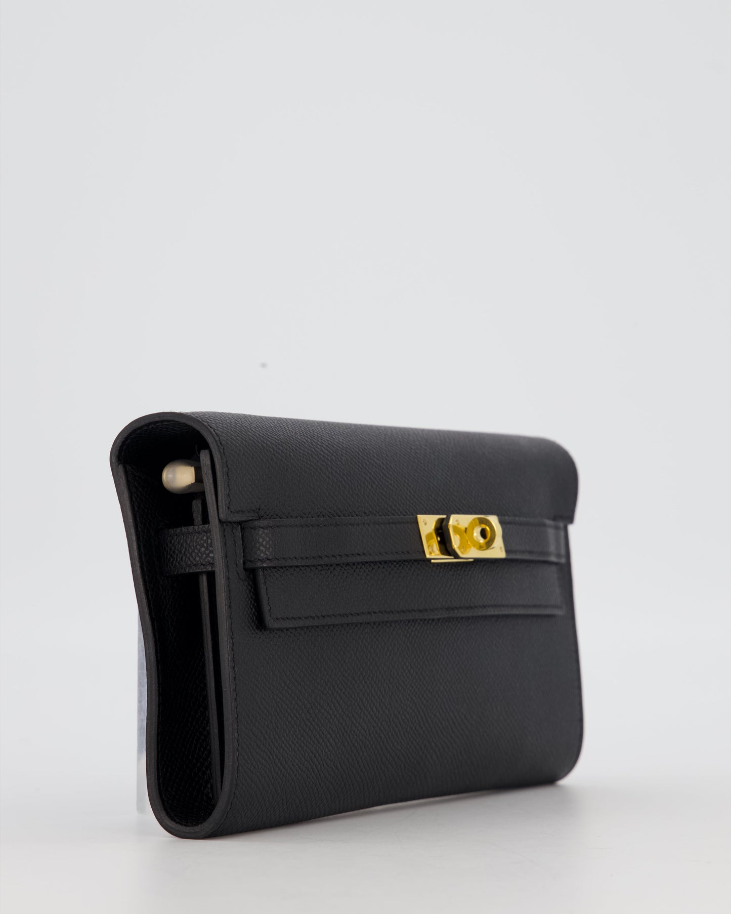 Hermes Kelly To Go Bag in Noir Epsom Leather with Gold Hardware