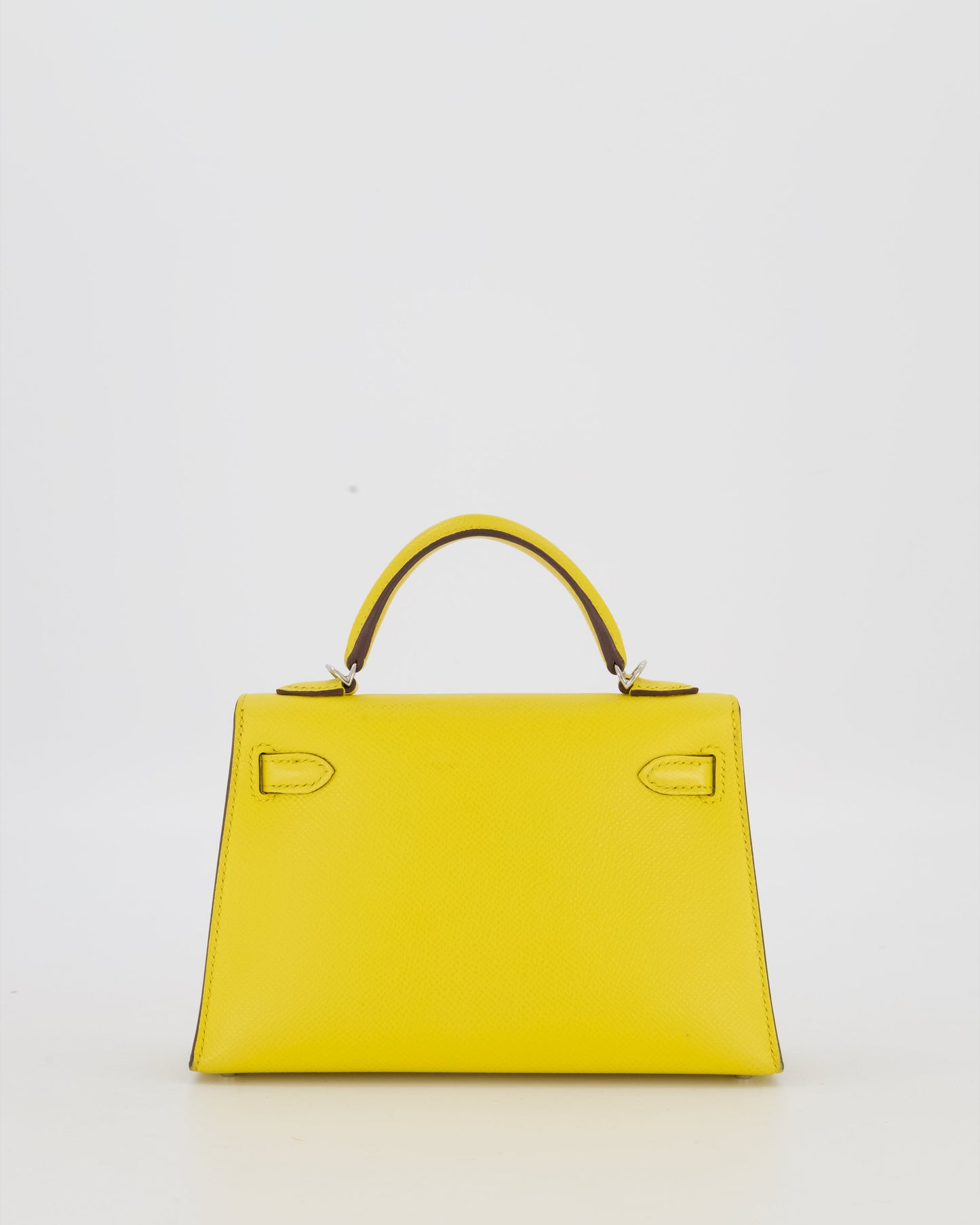 Hermes Mini Kelly II 20 Bag in Jaune De Naples Epsom Leather with Palladium Hardware