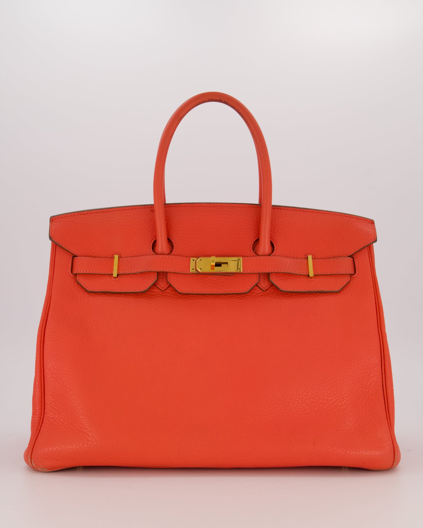 Hermes Birkin Retourne 35 Bag in Rose Jaipur Togo Leather with Gold Hardware