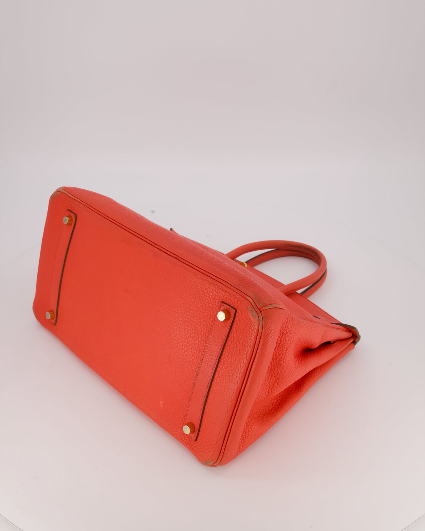 Hermes Birkin Retourne 35 Bag in Rose Jaipur Togo Leather with Gold Hardware