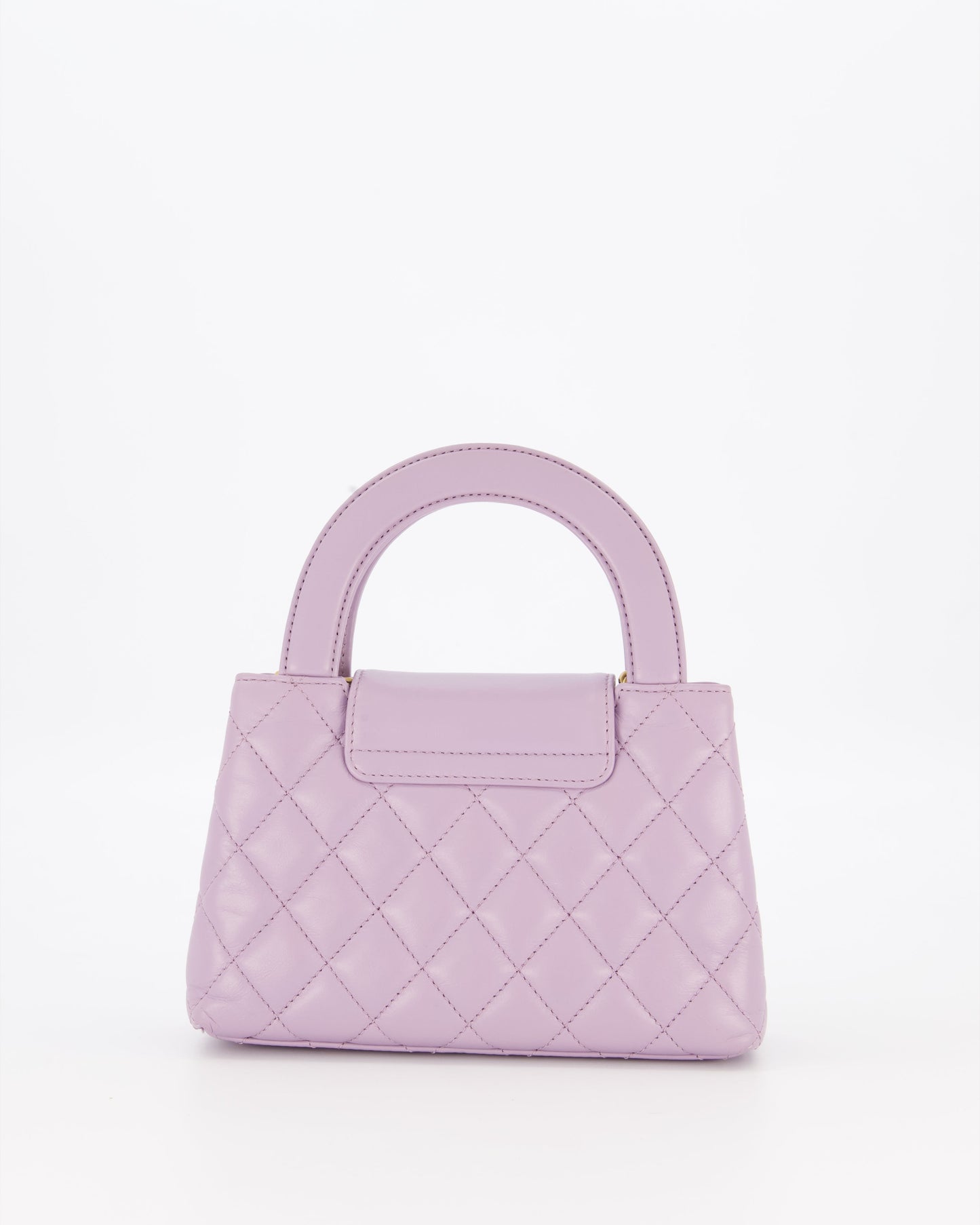 *HOT COLOUR* Chanel Lilac Small Mini Kelly Shopping Bag in Calfskin Leather with Brushed Gold Hardware