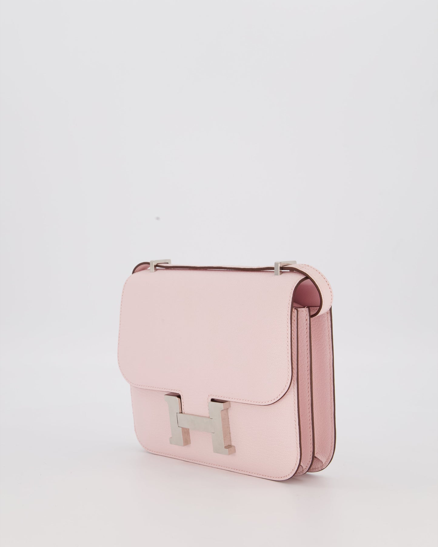 Hermes Constance III 18 Miroir Bag in Rose Darling Chevrè Mysore Leather with Palladium Permabrass Hardware