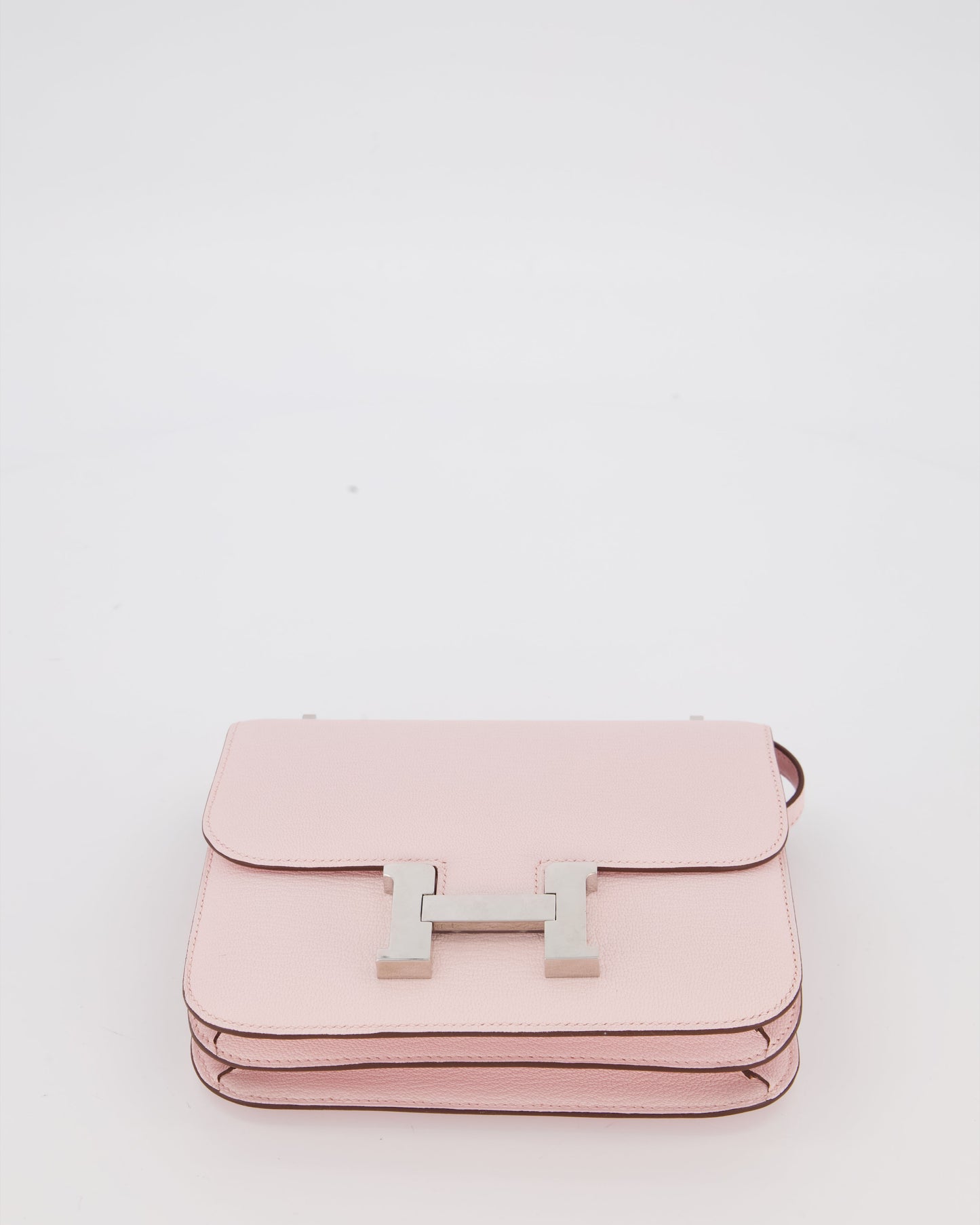 Hermes Constance III 18 Miroir Bag in Rose Darling Chevrè Mysore Leather with Palladium Permabrass Hardware