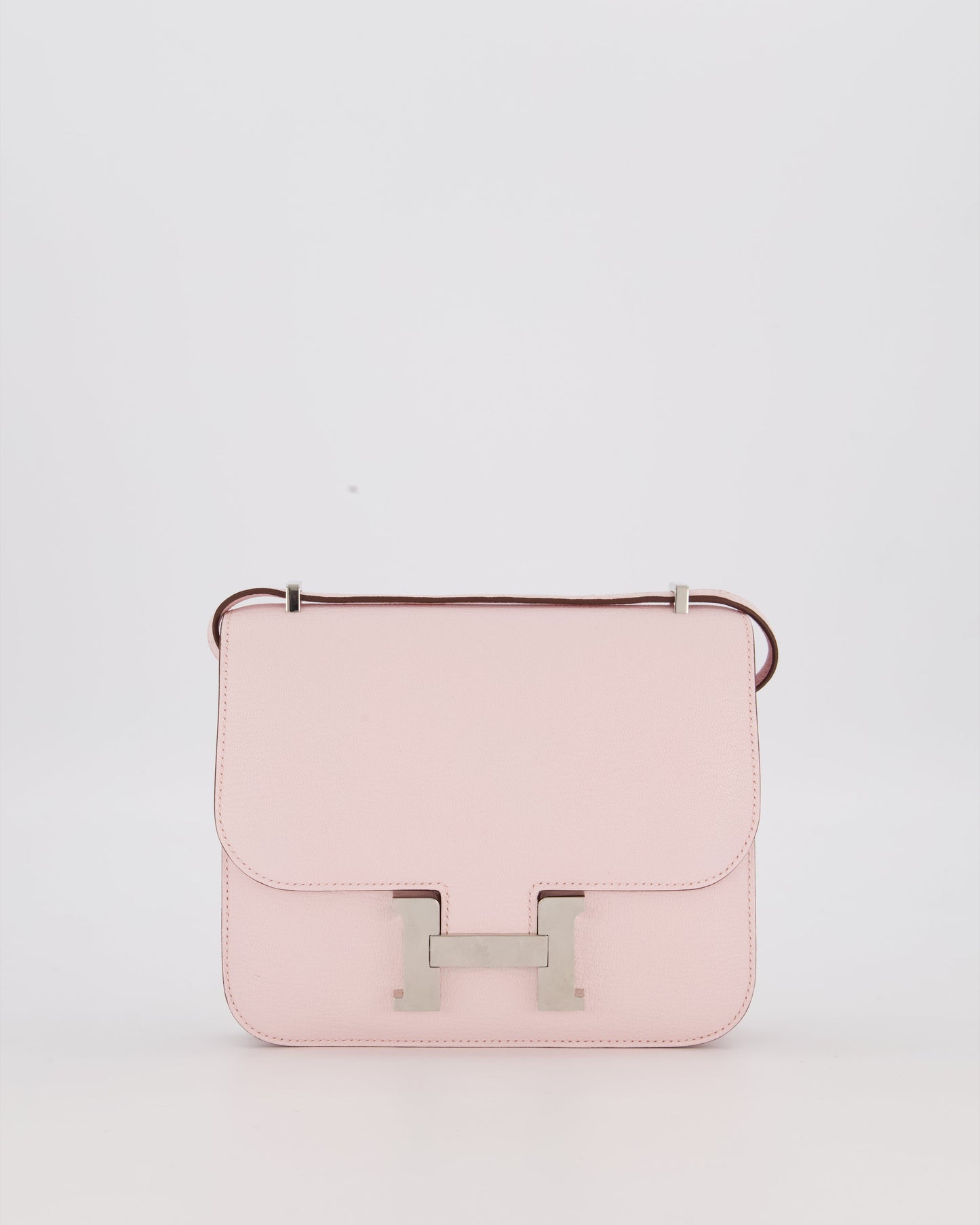 Hermes Constance III 18 Miroir Bag in Rose Darling Chevrè Mysore Leather with Palladium Permabrass Hardware