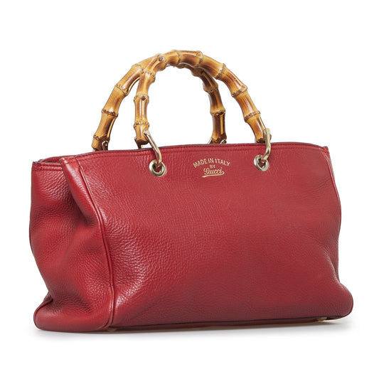 Gucci Leather Top Handle Tote