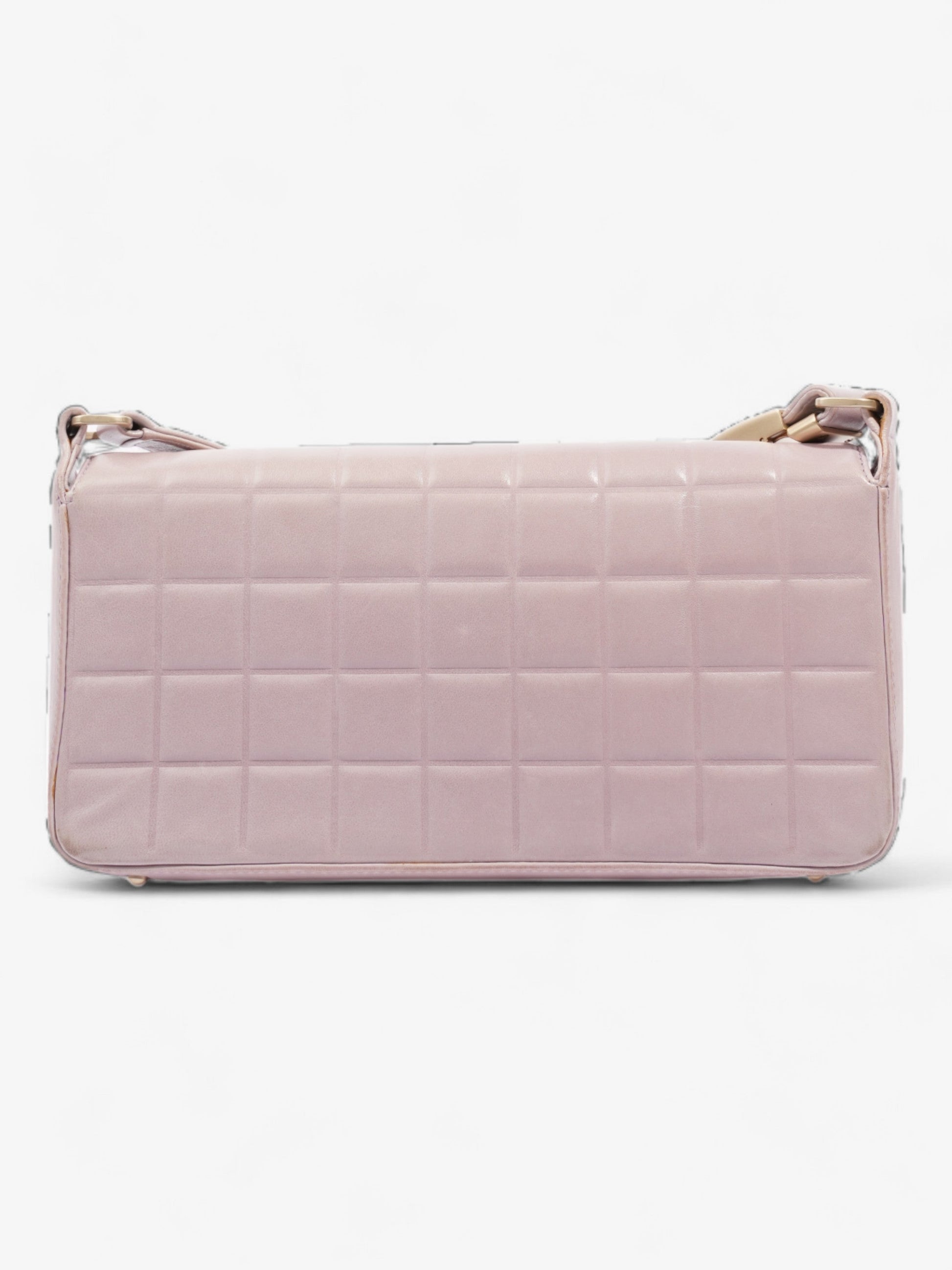 Chanel Choco Bar Shoulder Bag Pink Lambskin Leather