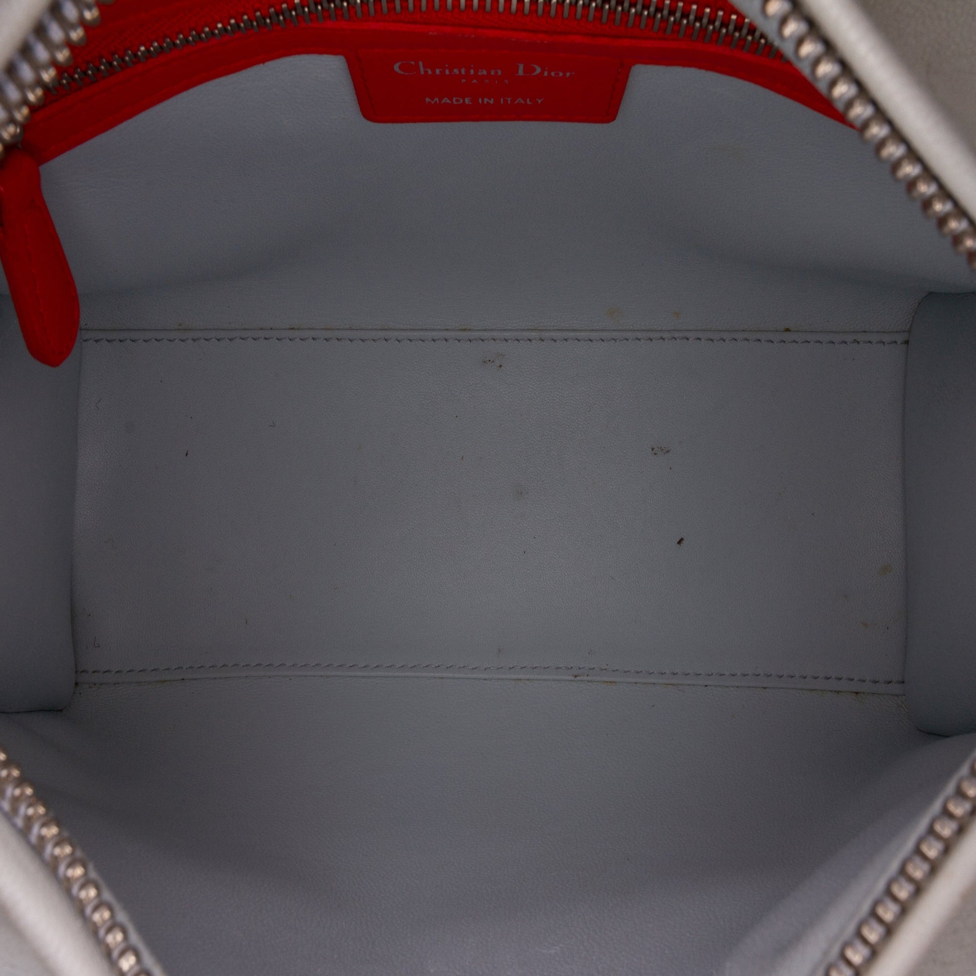 Pink Dior Medium Tricolor Lambskin Cannage Lady Dior Satchel