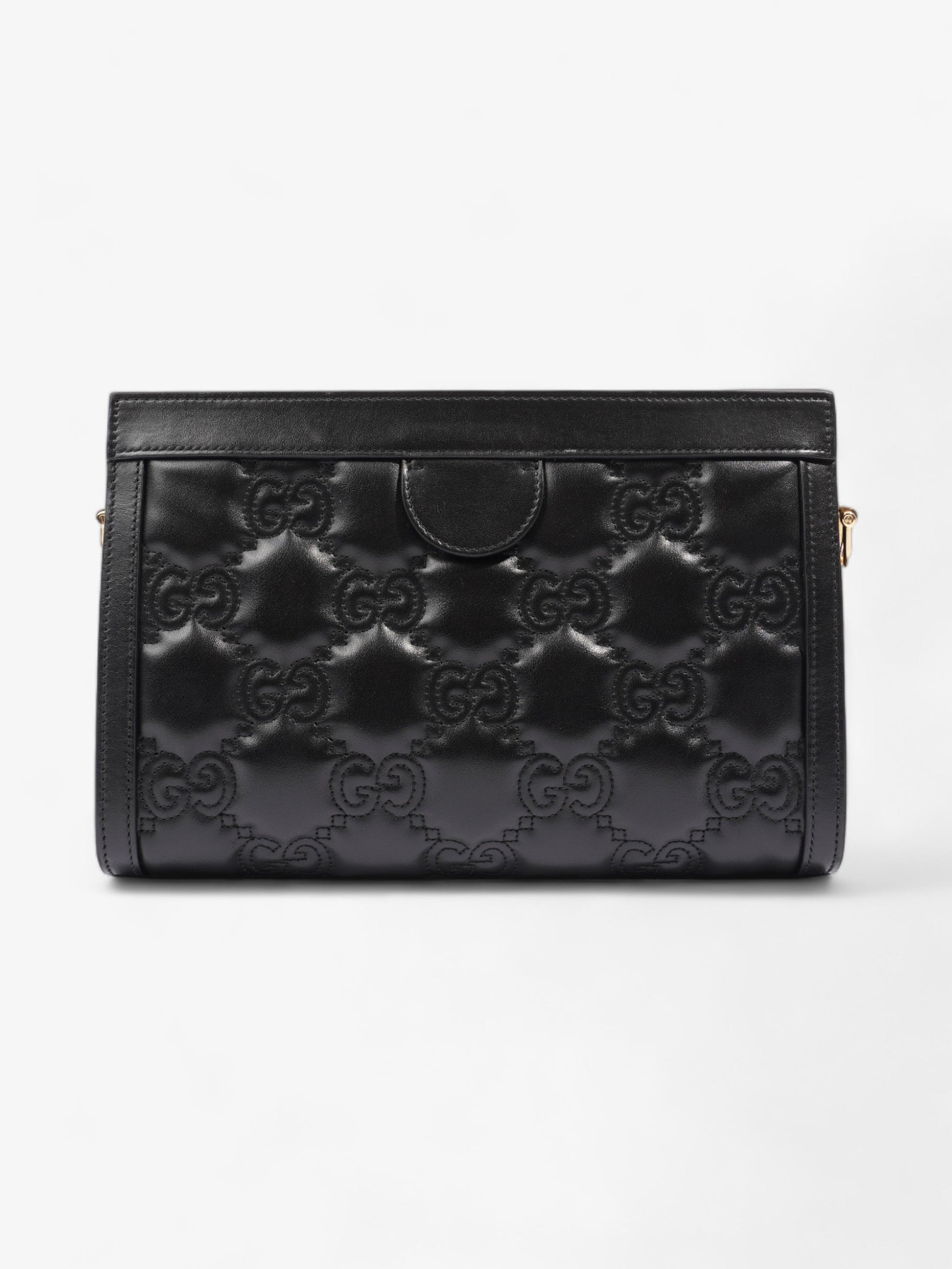 Gucci GG Small Shoulder Bag Black Matelasse Leather