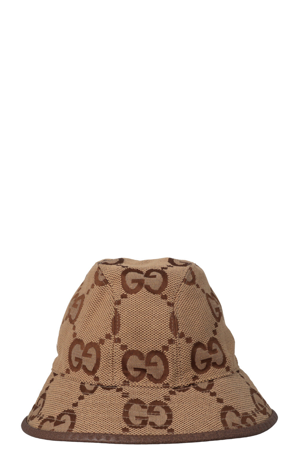 GUCCI Jumbo GG Canvas Bucket Hat Camel