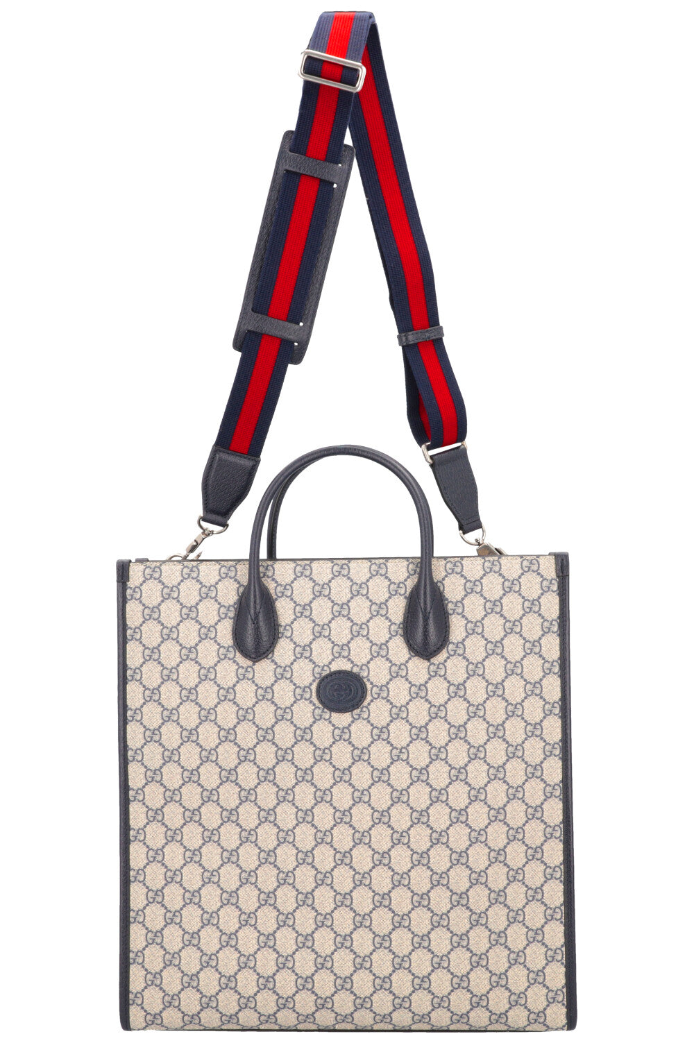 GUCCI Supreme GG Medium Tote Bag Blue