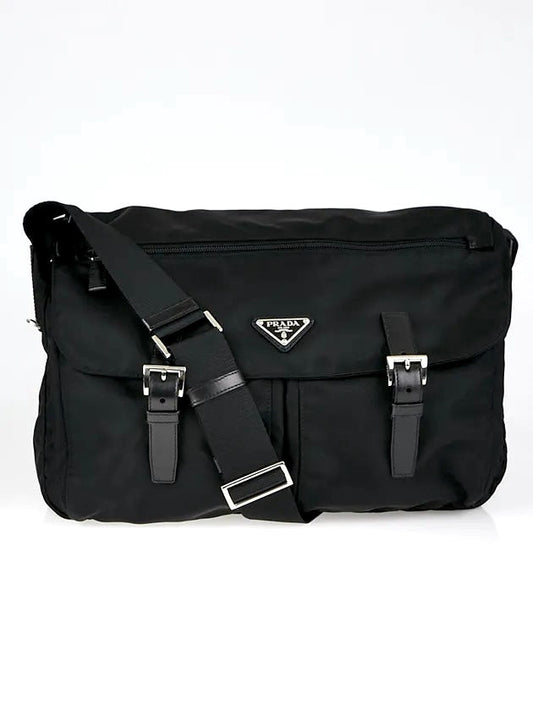 PRADA TESSUTO NYLON SAFFIANO VELA MESSAGER BAG