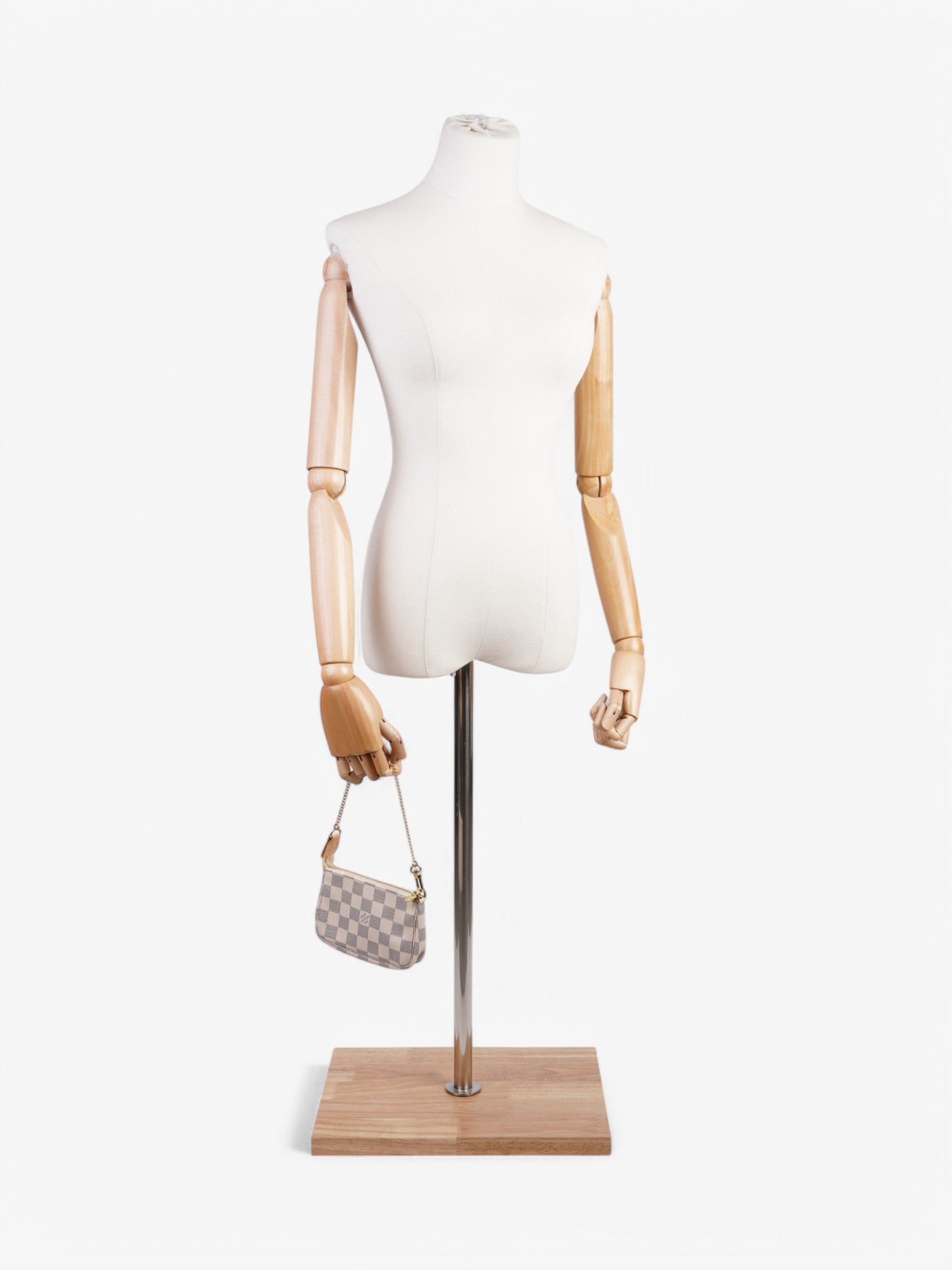  Louis Vuitton Mini Pochette Accessoires Damier Azur Coated Canvas
