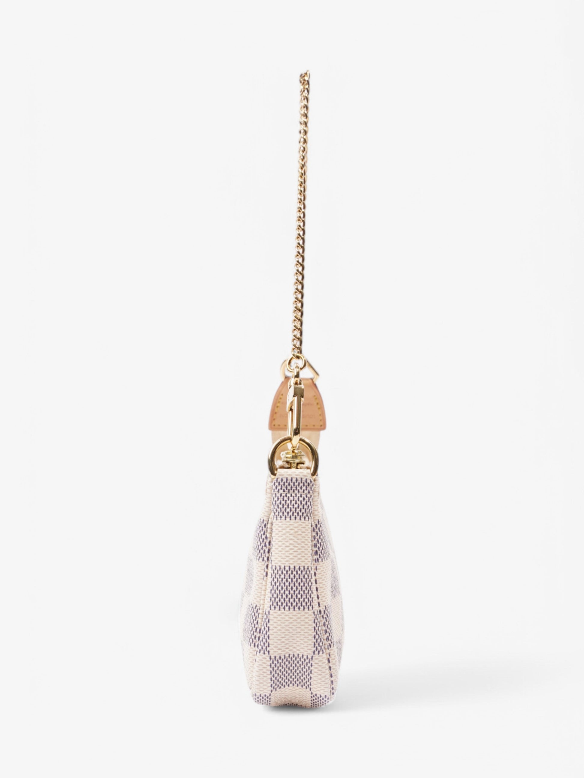  Louis Vuitton Mini Pochette Accessoires Damier Azur Coated Canvas