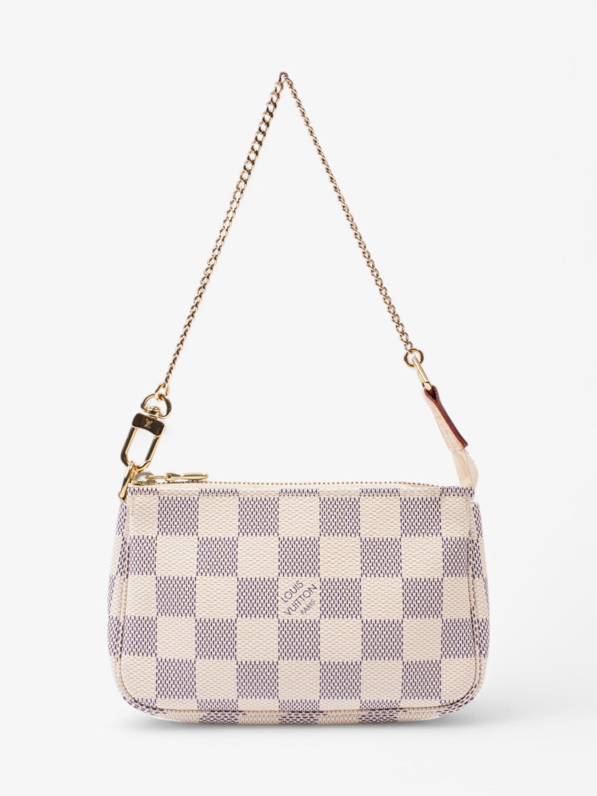  Louis Vuitton Mini Pochette Accessoires Damier Azur Coated Canvas