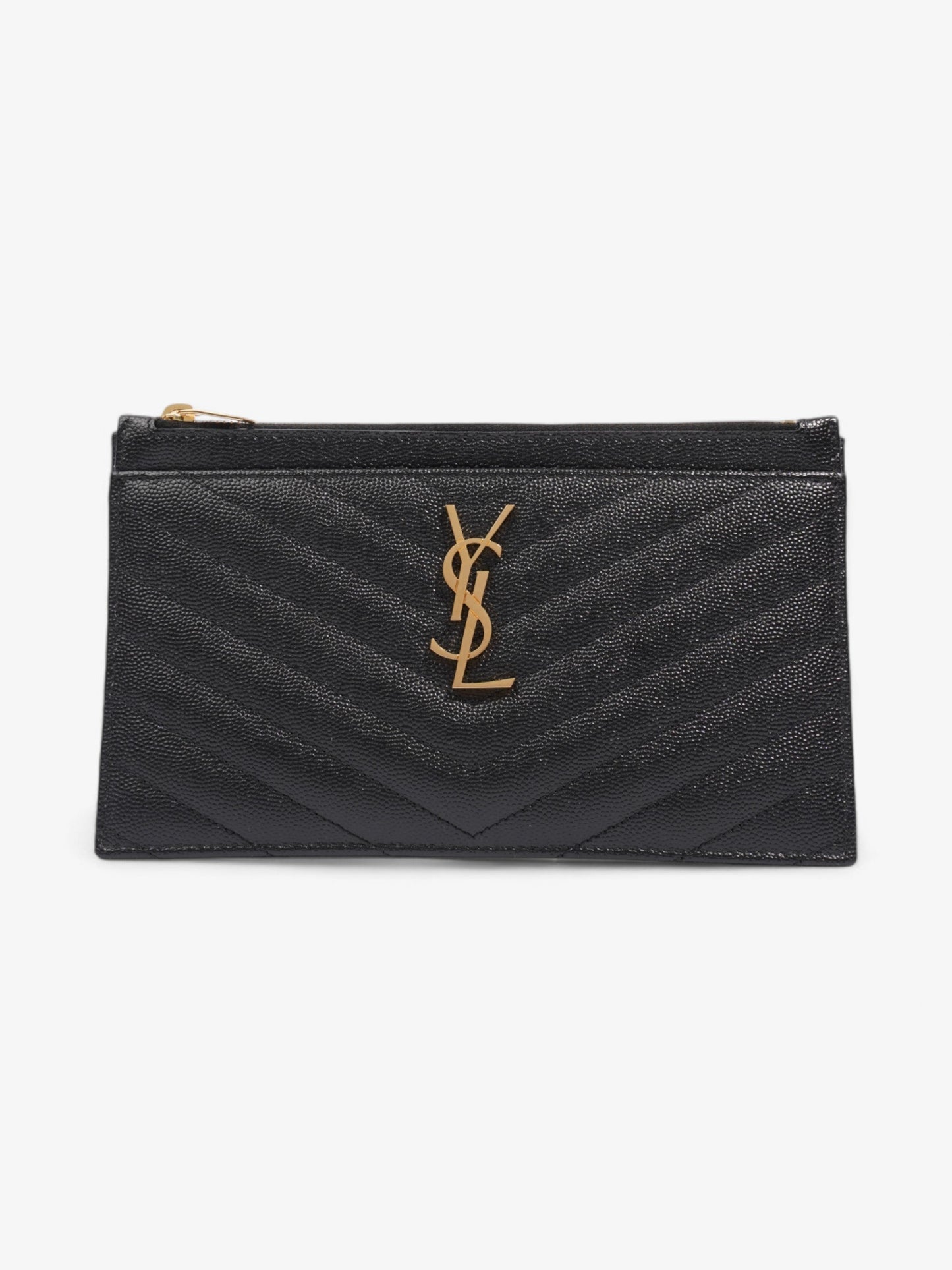 Saint Laurent CASSANDRE MATELASSÃÂ pouch Black Calfskin Leather