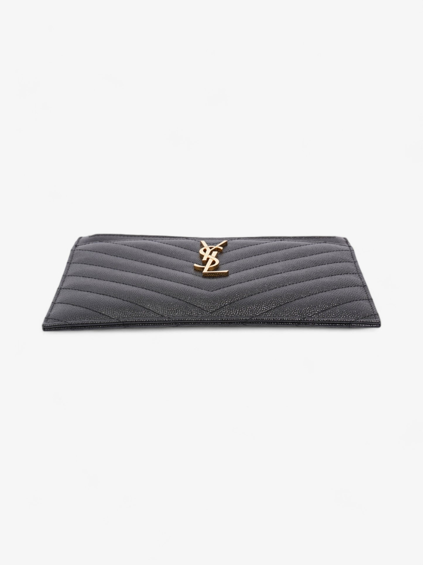 Saint Laurent CASSANDRE MATELASSÃÂ pouch Black Calfskin Leather